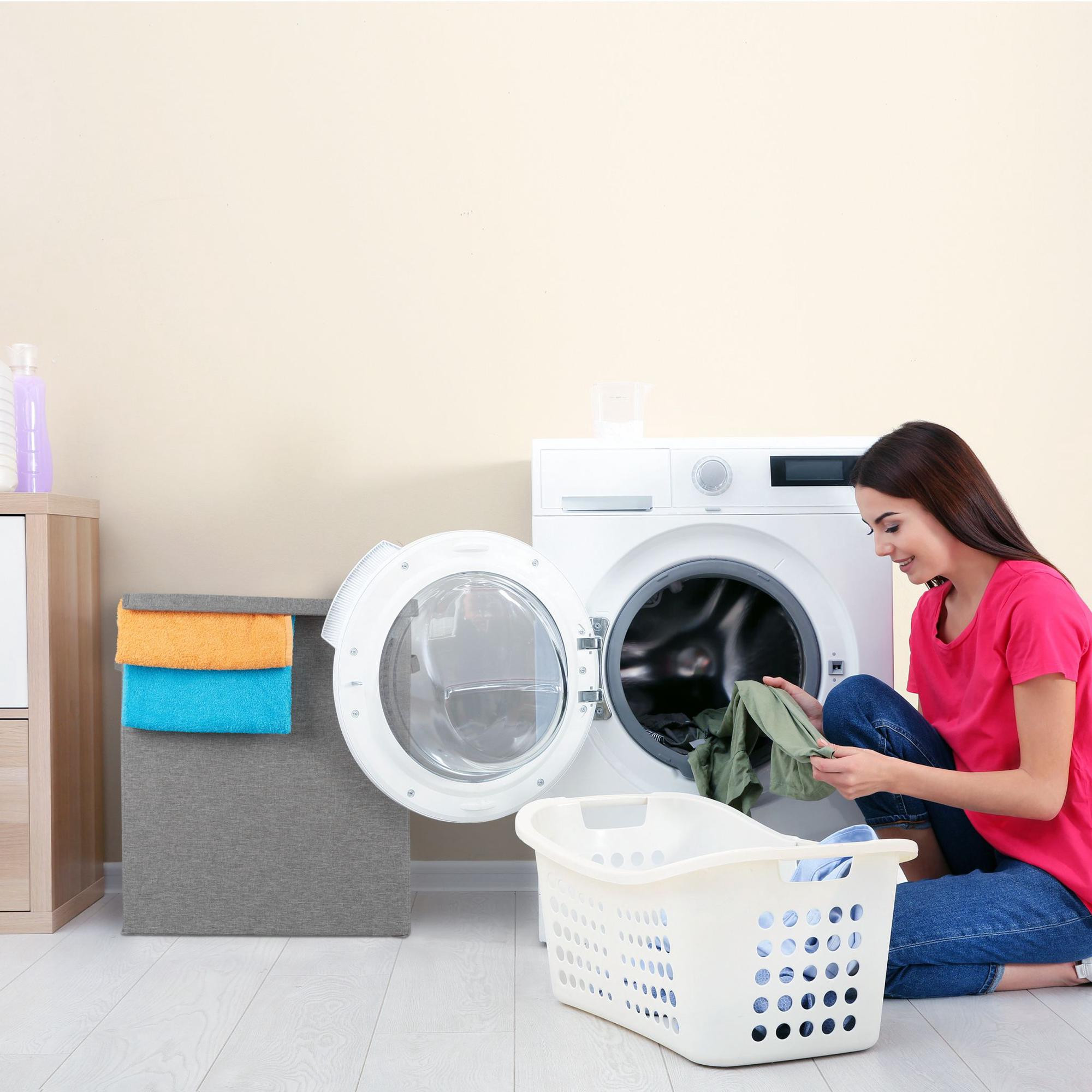 Paniers à linge - 2 pièces 61 litres
