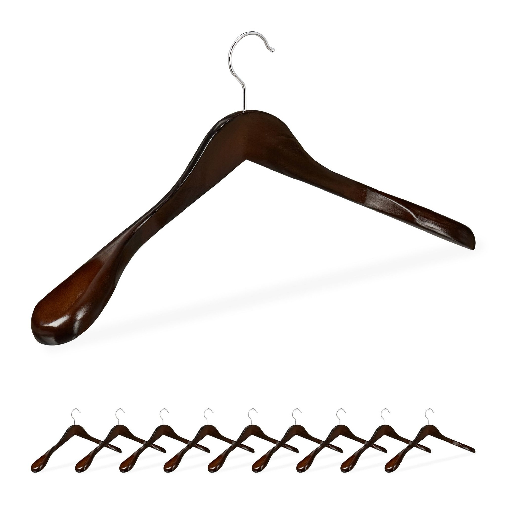 Conjunto de 10 cabides para ternos