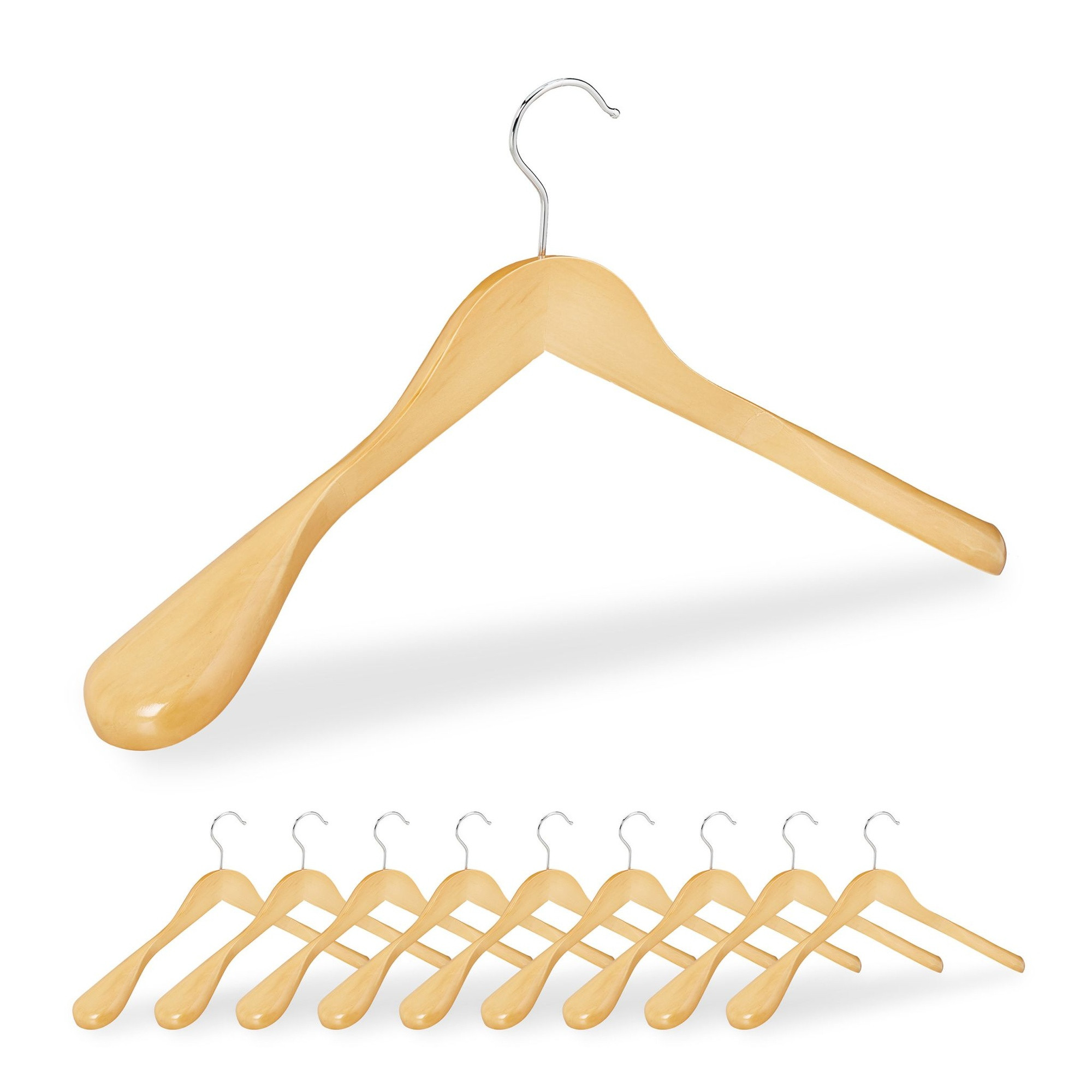 Conjunto de 10 cabides para ternos
