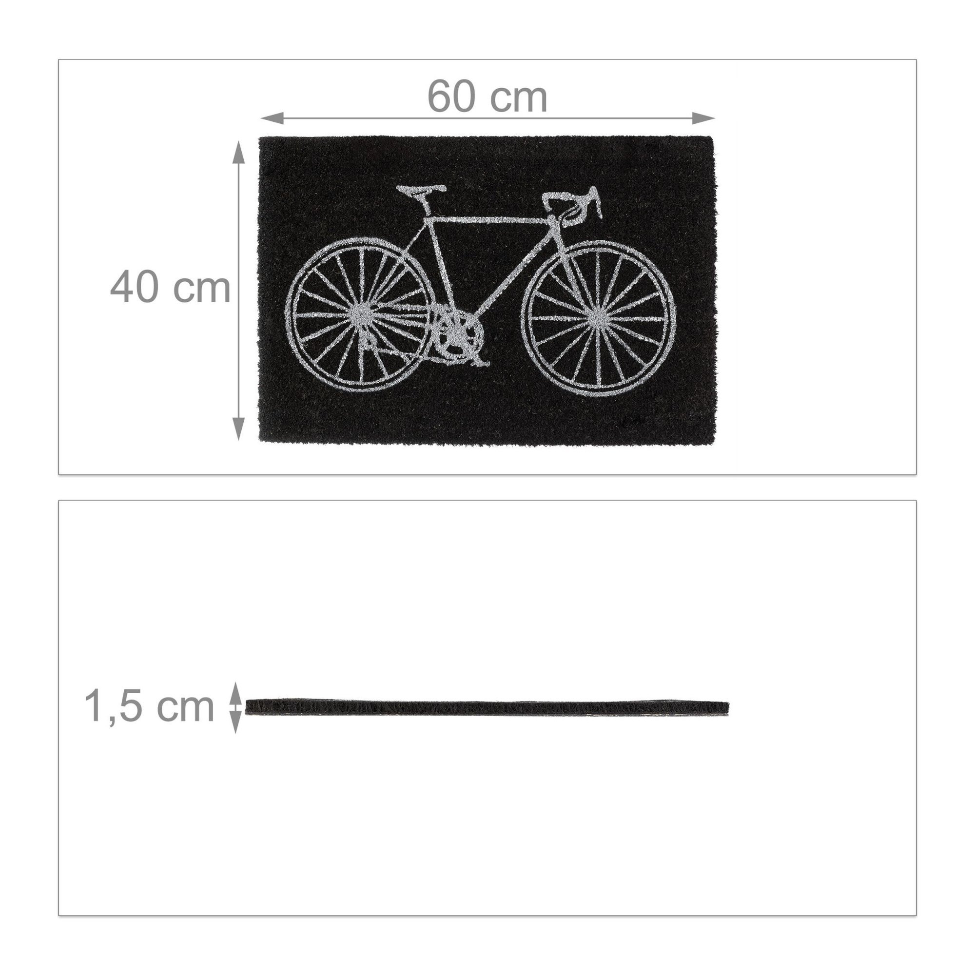Deurmat kokosvezel fiets