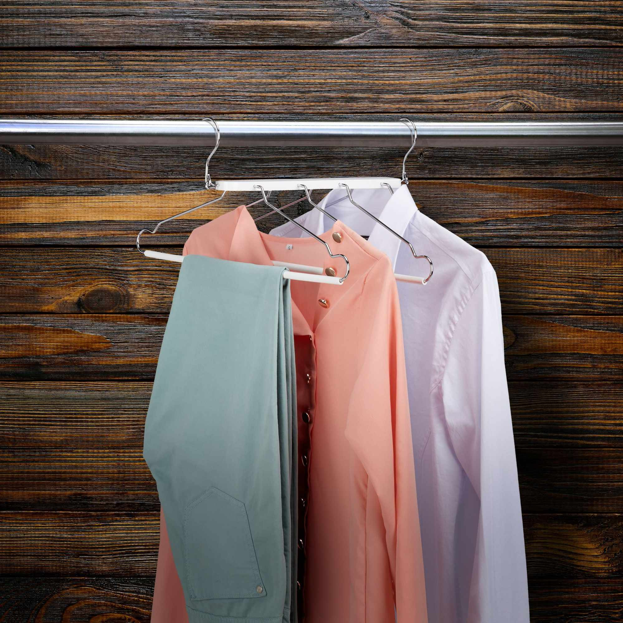 Ruimtebesparende hanger meerdere wit