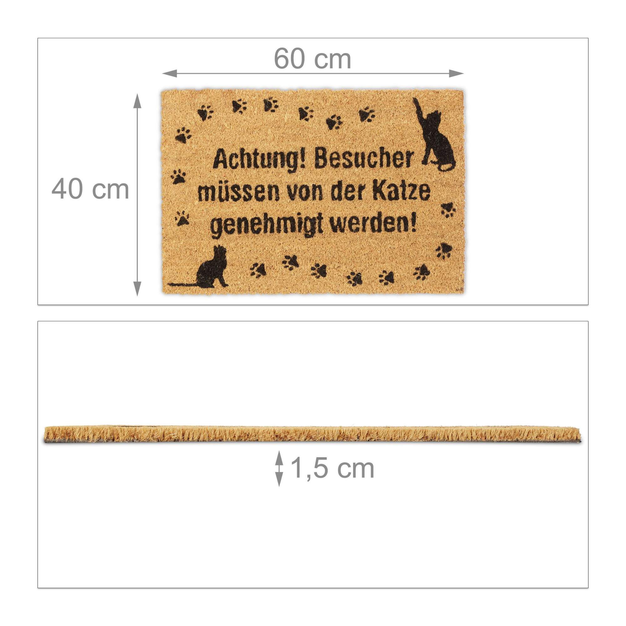 Fußmatte Kokoskatze