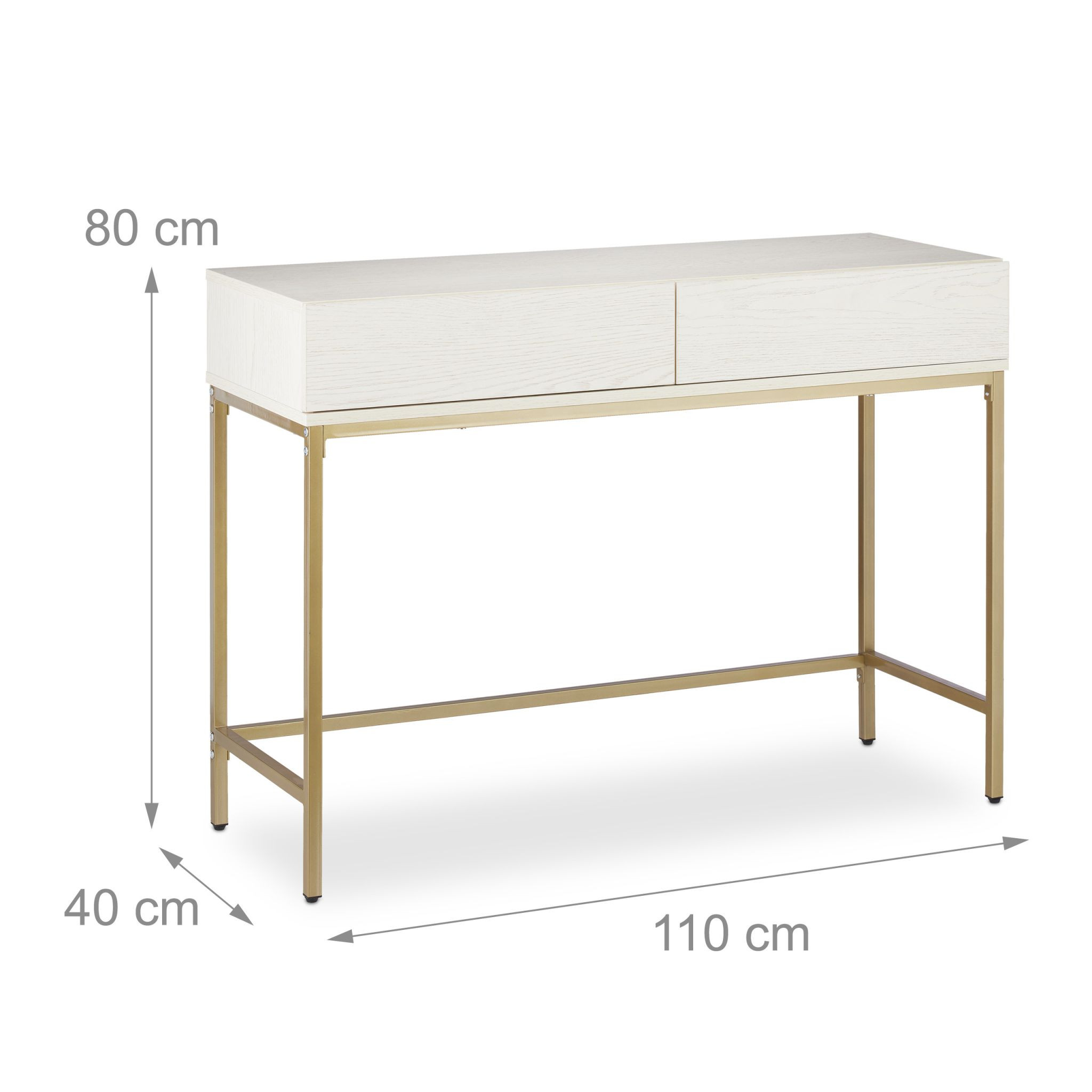 Console table with drawers
