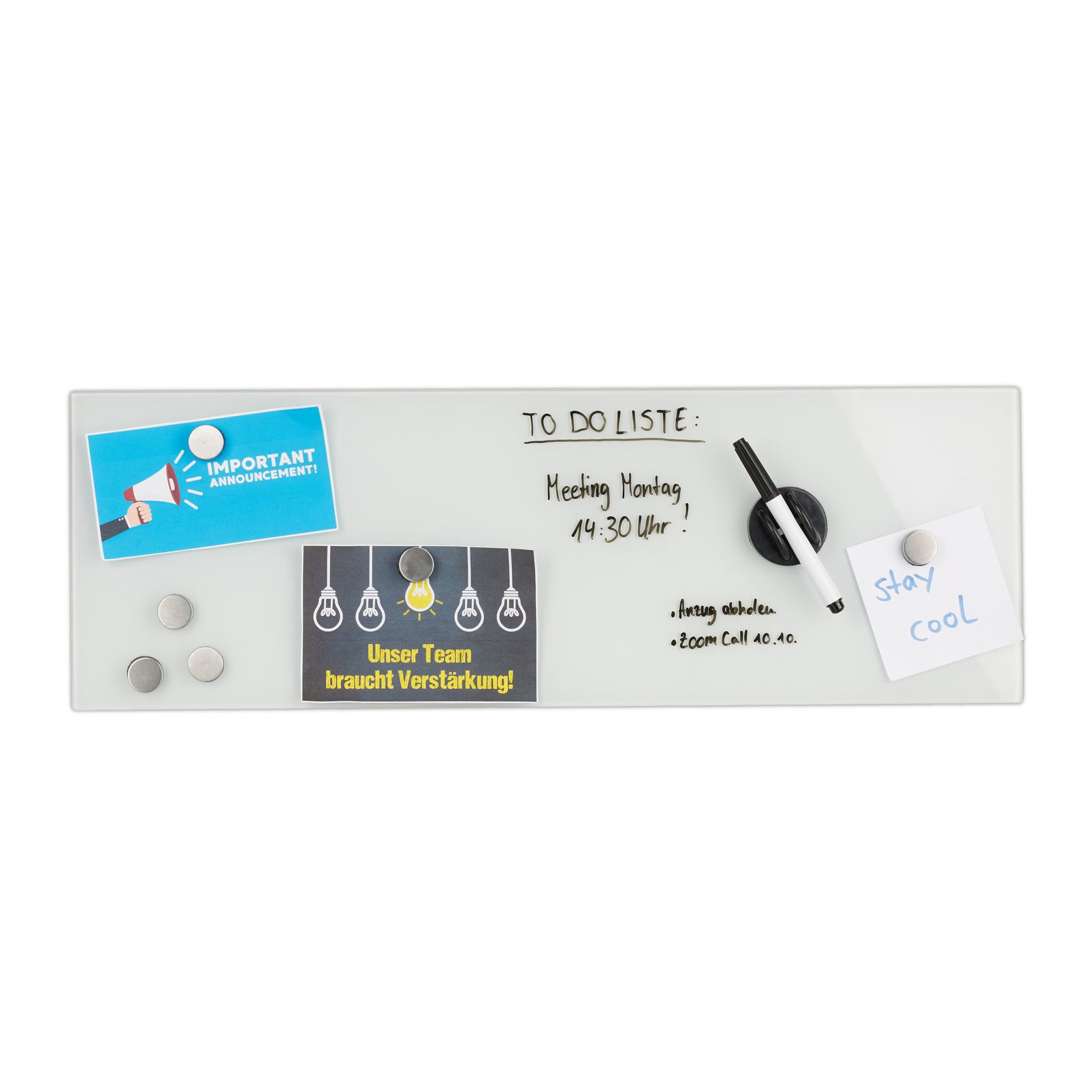 Magnetisch glasbord