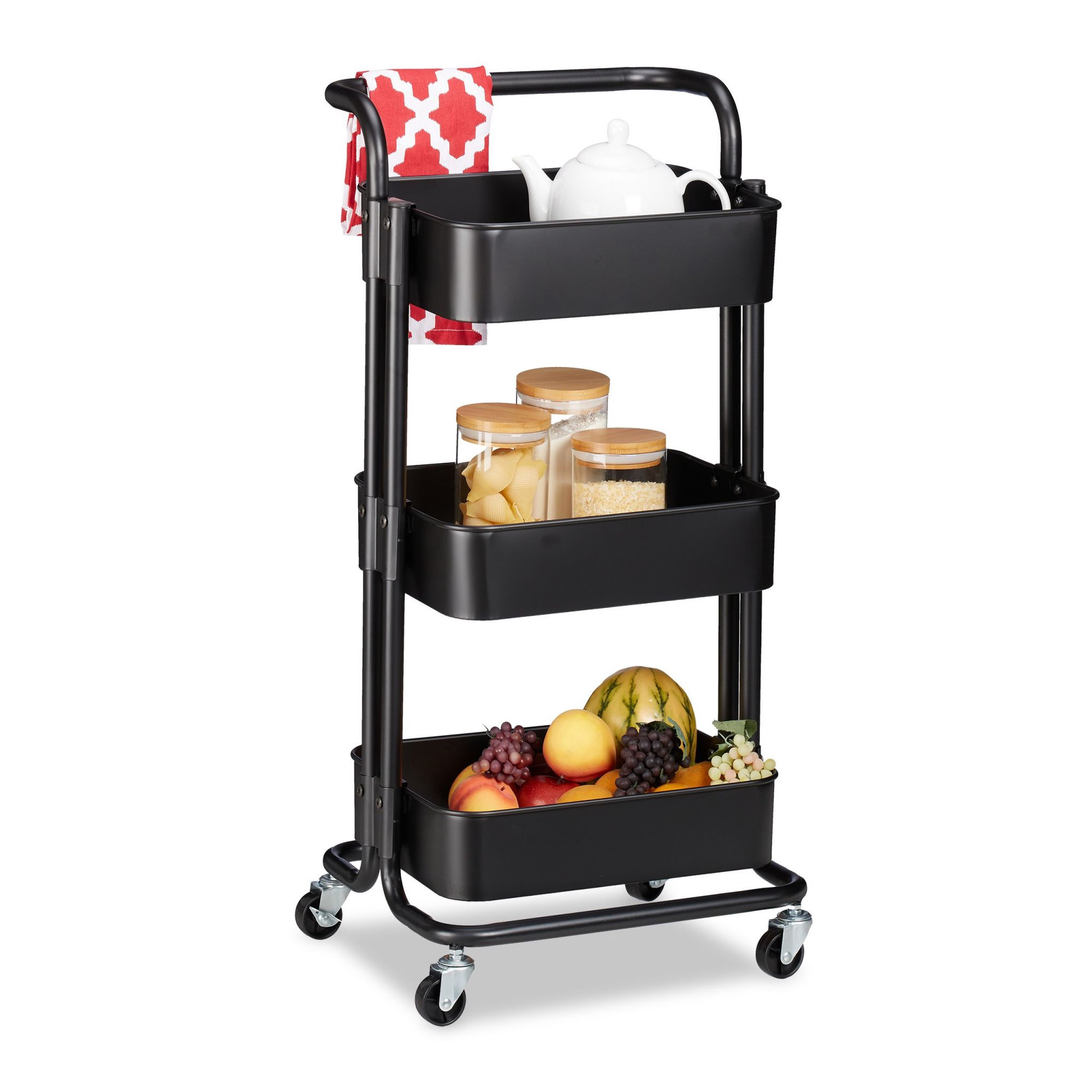 Carrello con 3 ripiani
