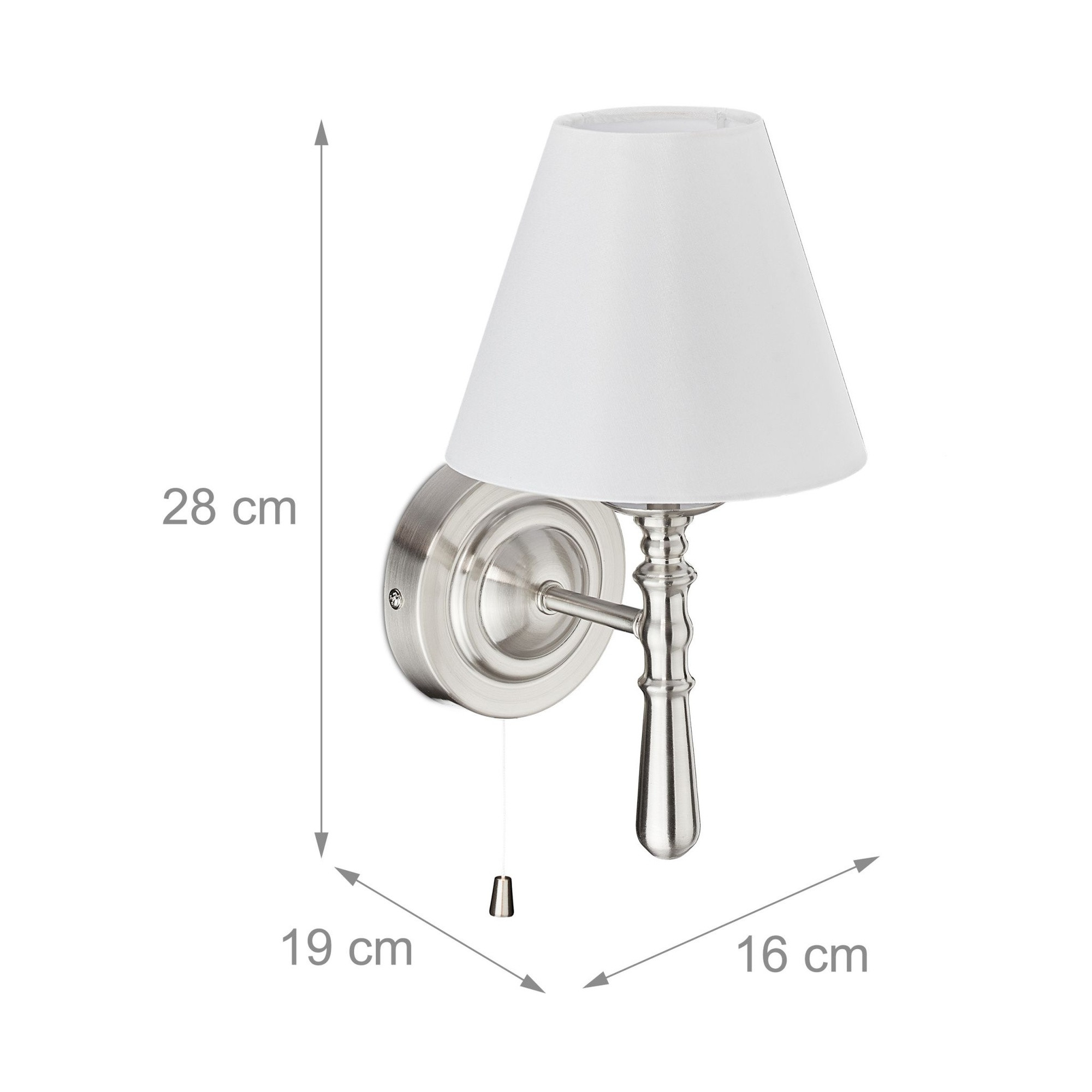 Wandleuchte mit Schirm