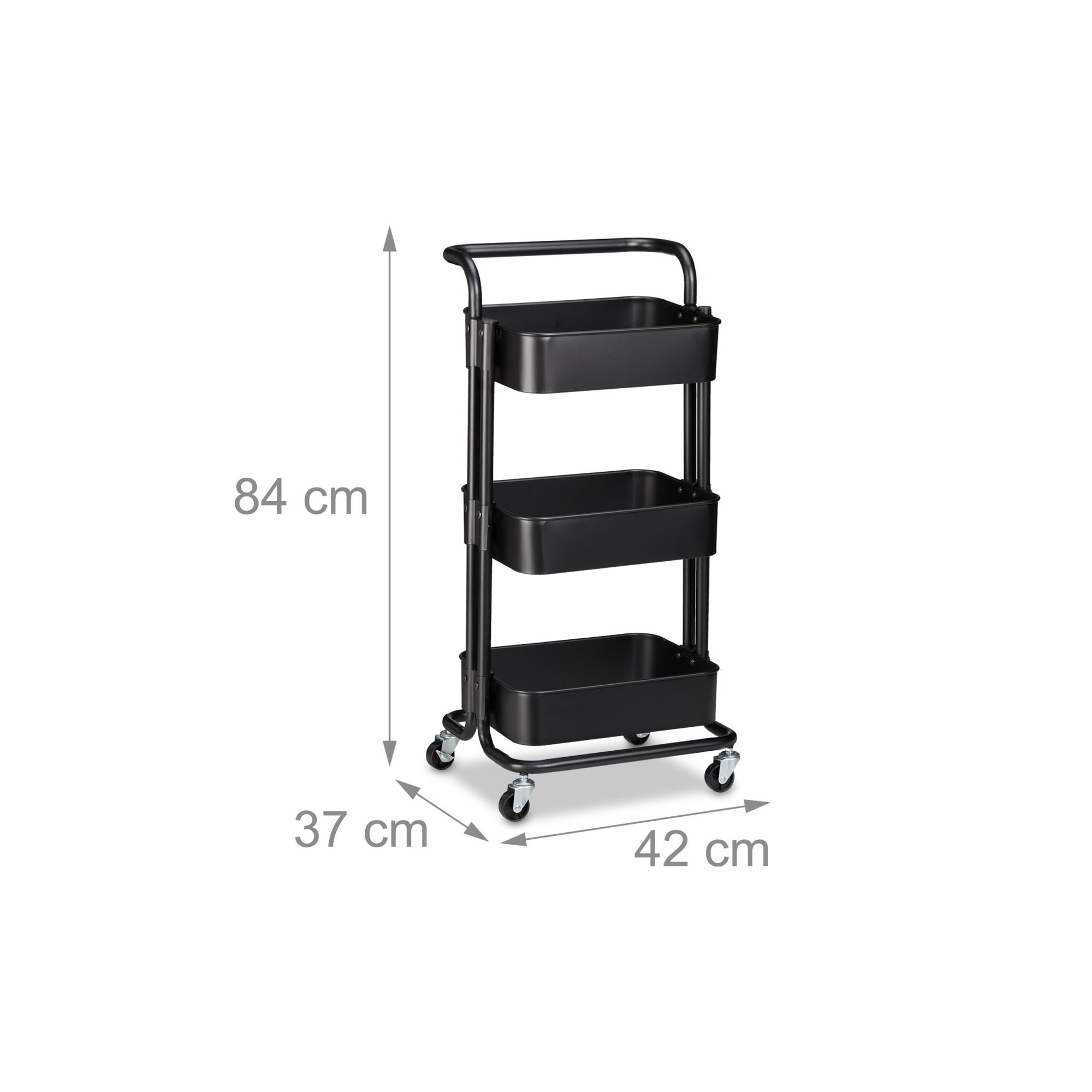 Carrello con 3 ripiani