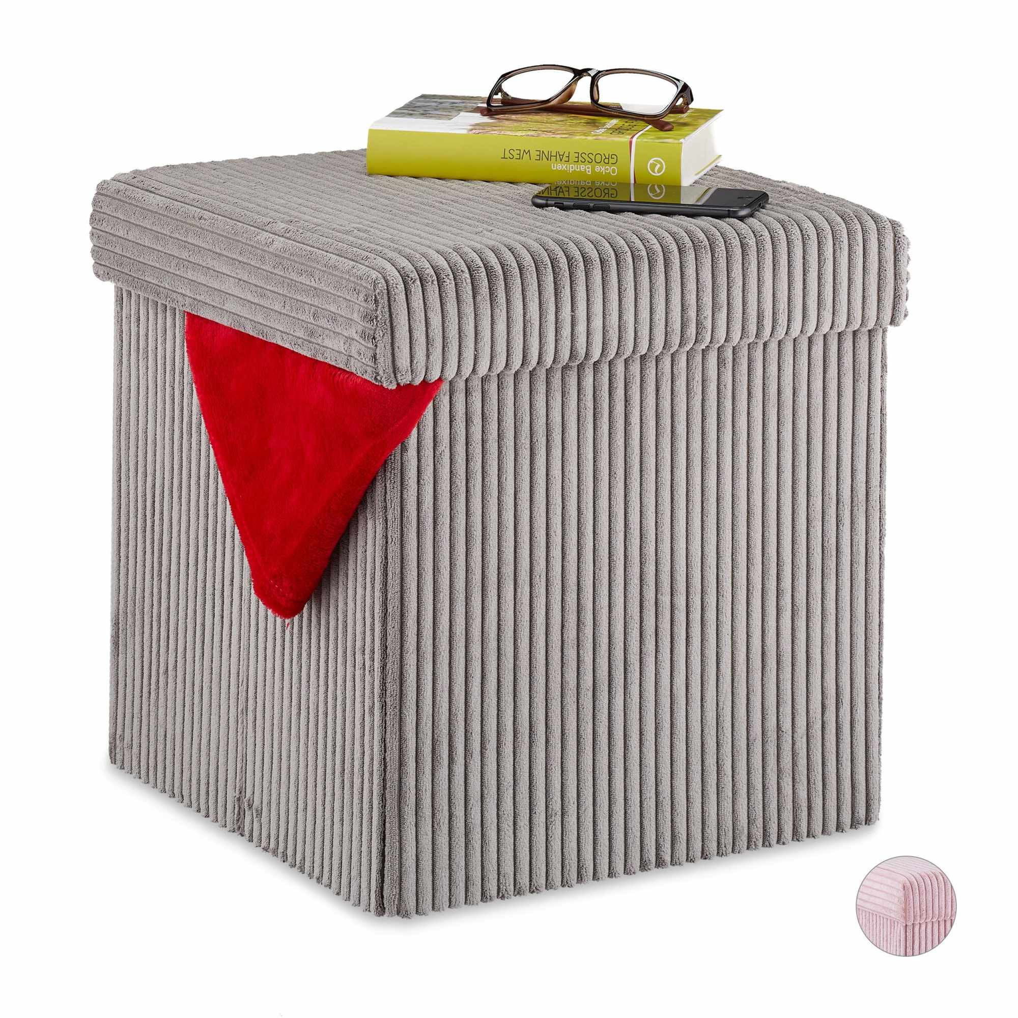 Siège Cube pliable en velours