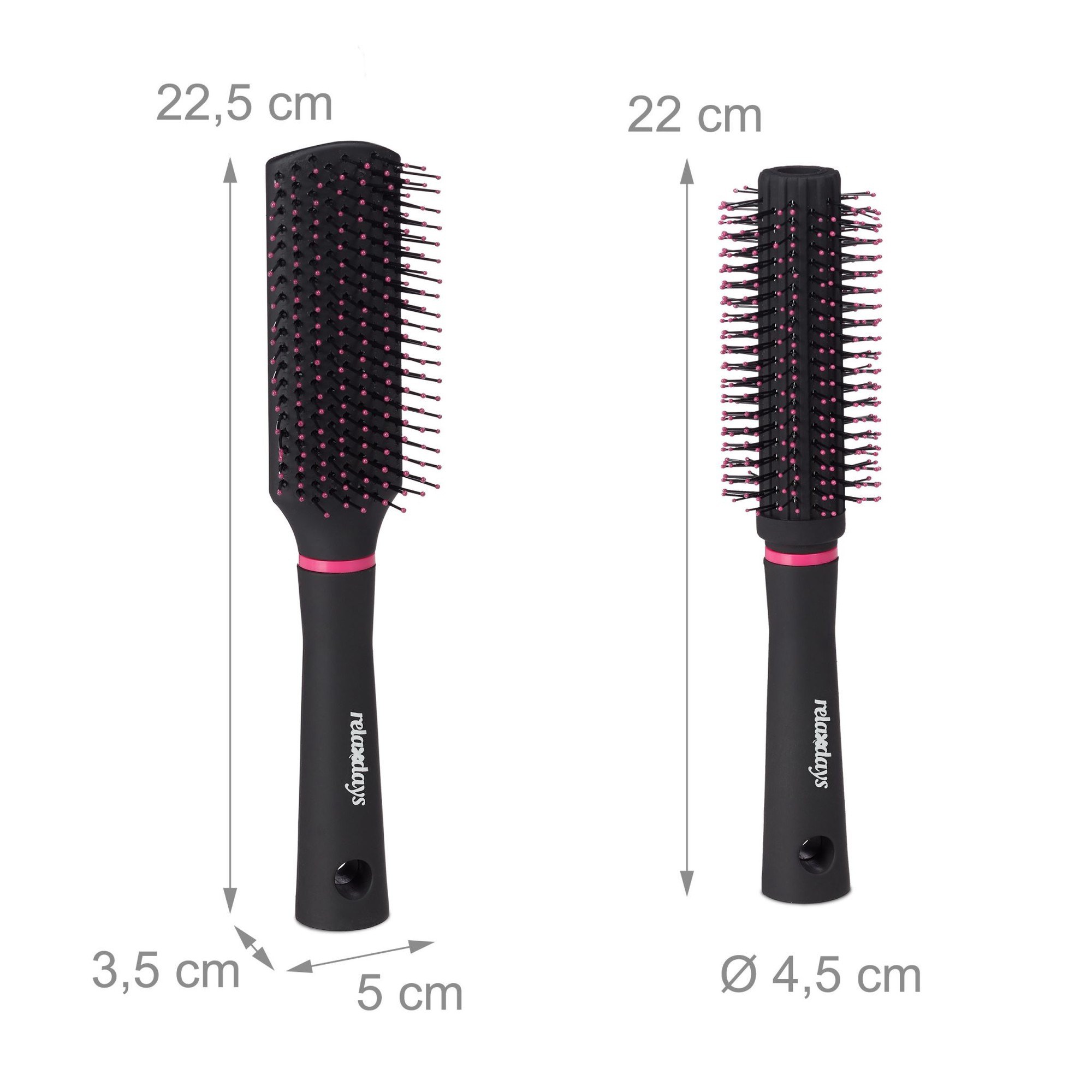Spazzola per capelli - set da 4