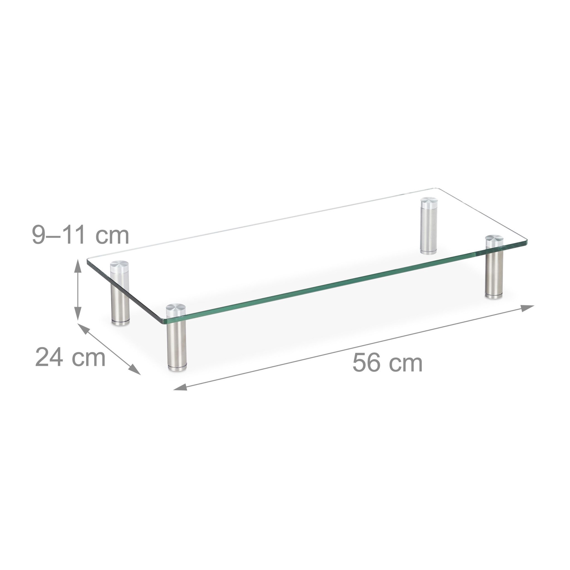 Bildschirmständer aus Glas