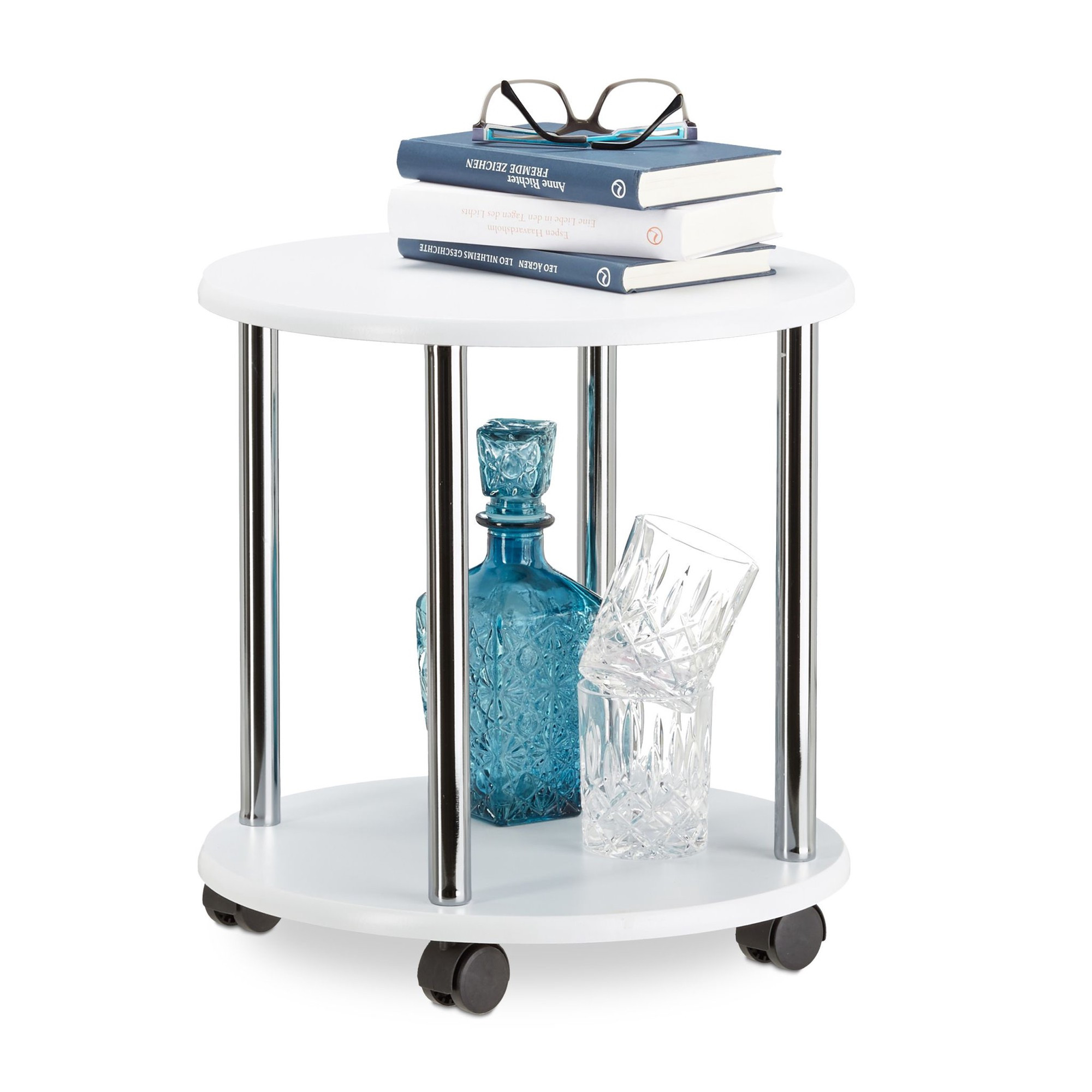 Table d'appoint enroulable 2 niveaux