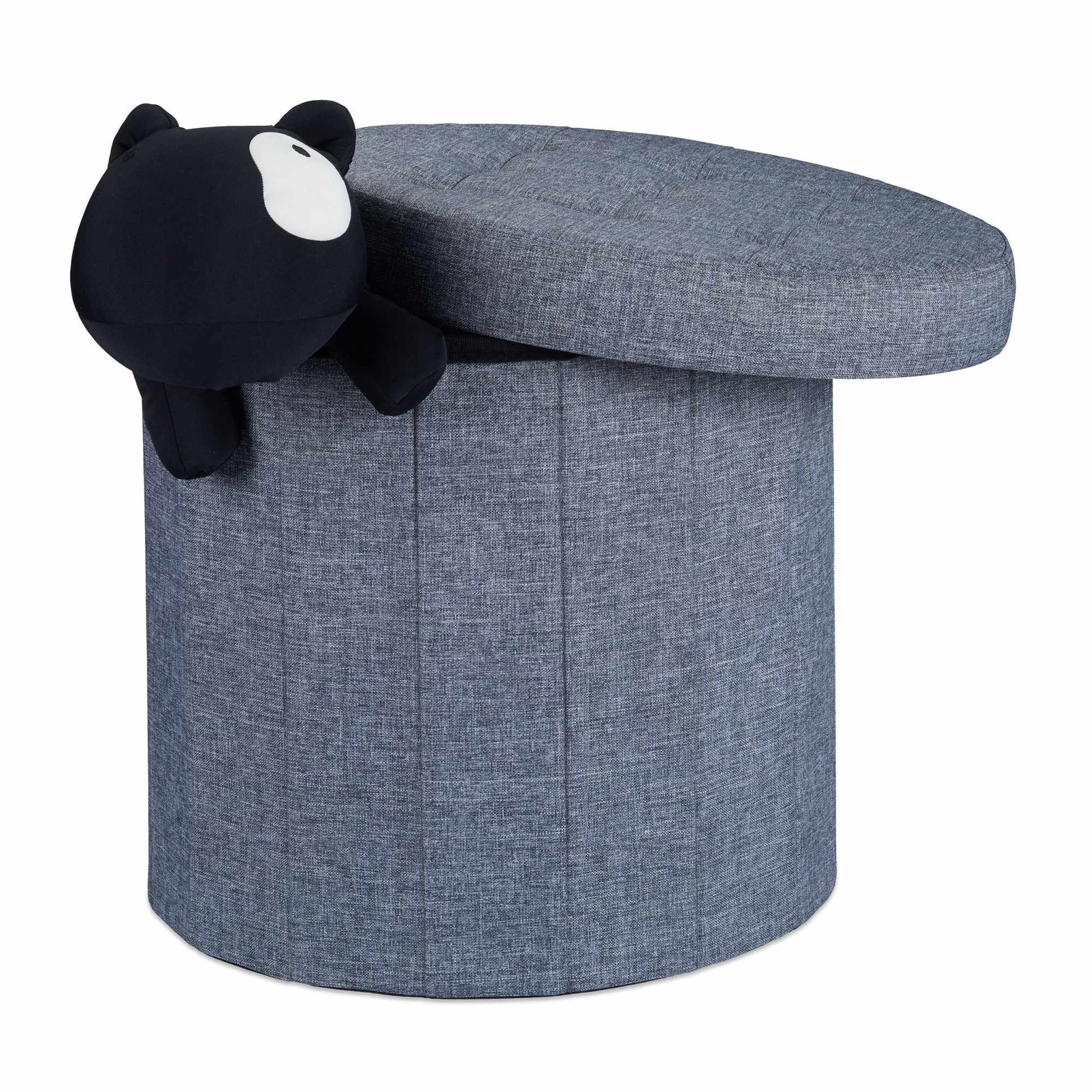 Hocker mit Stauraum Größe L rund