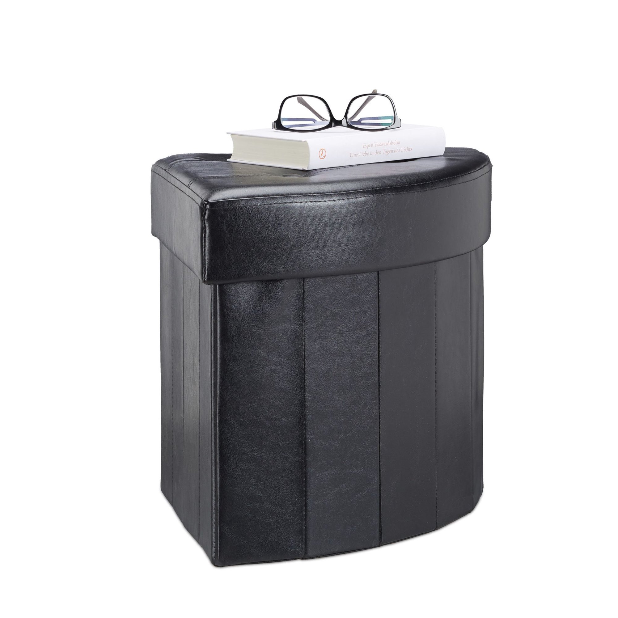 Tabouret d'angle avec espace de rangement