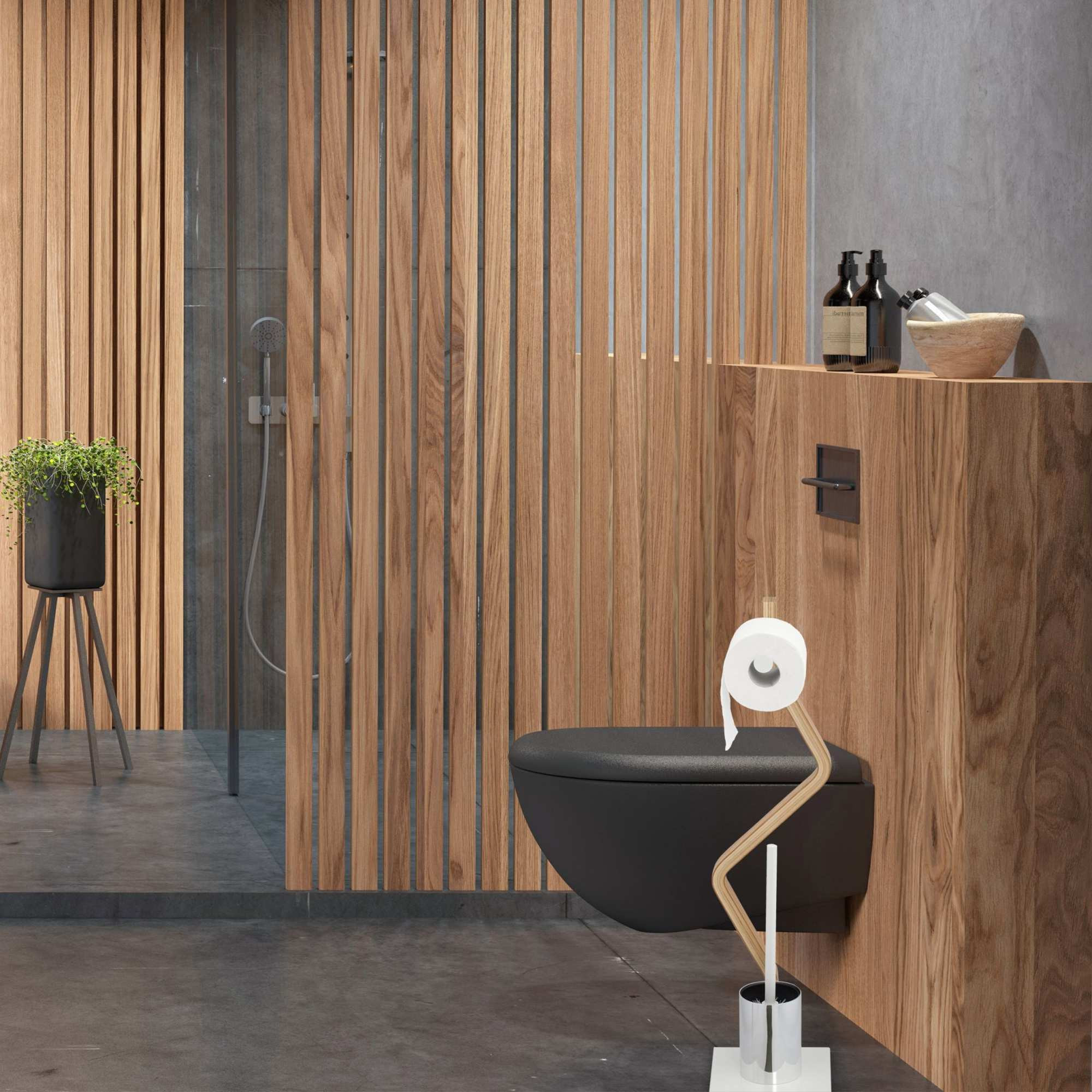 WC stoel staand wit