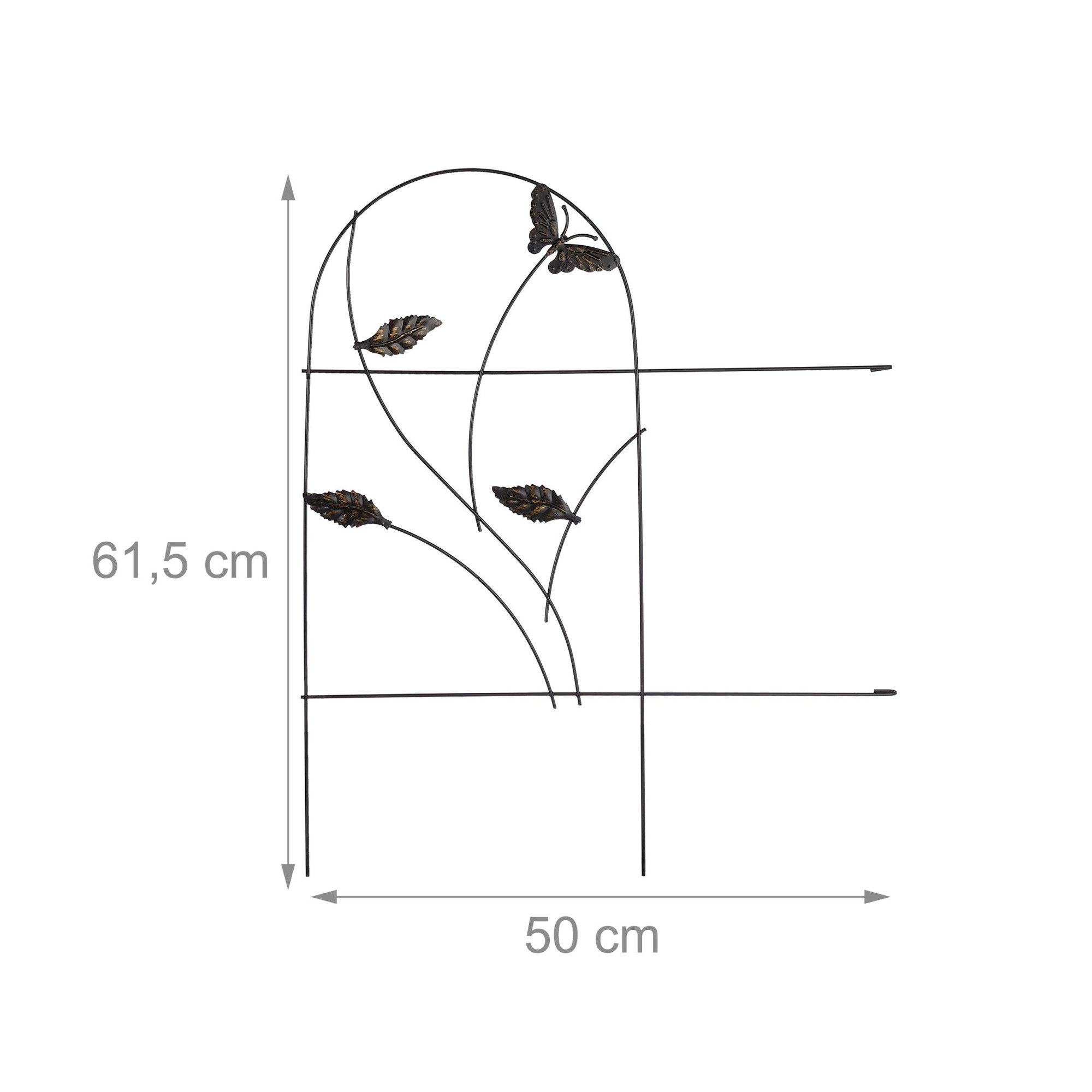 Zľavový plot 5 panelov motýle
