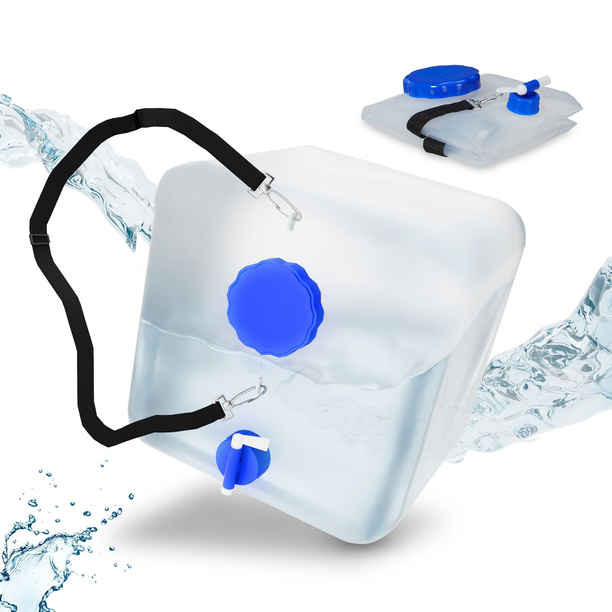 2 pièces. Conteneurs d'eau pliables