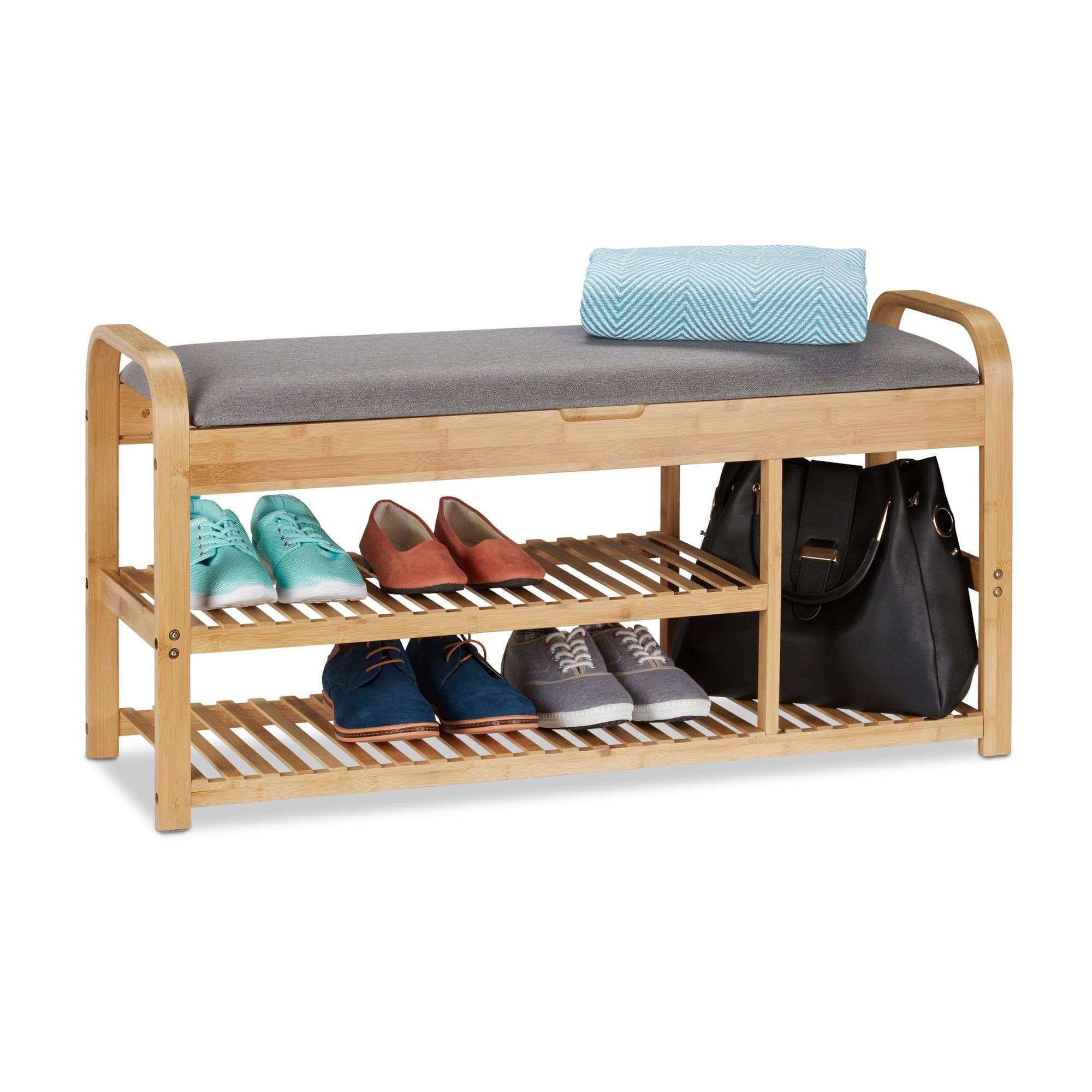 Banc à chaussures avec rangement