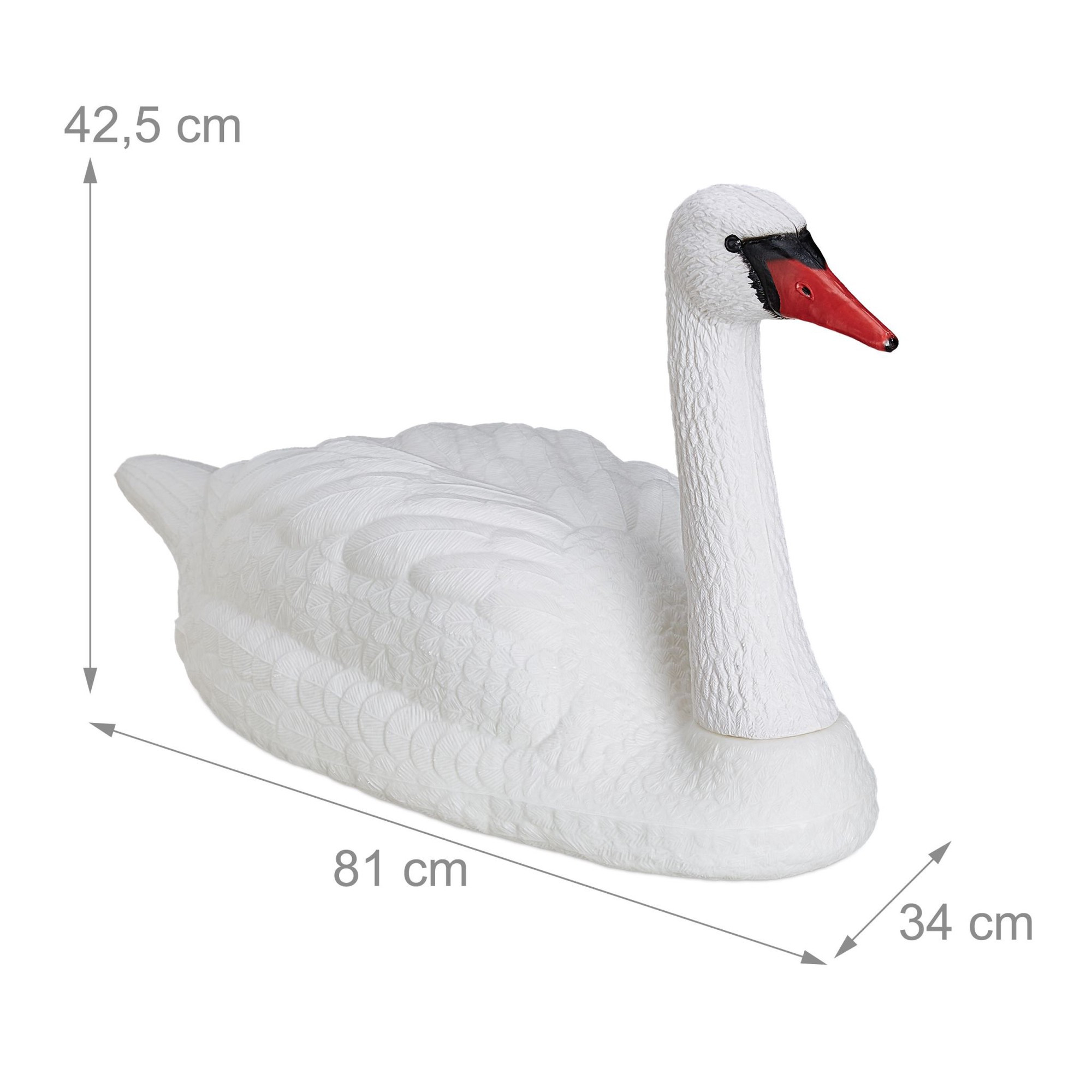 XXL Gartendeko Schwan