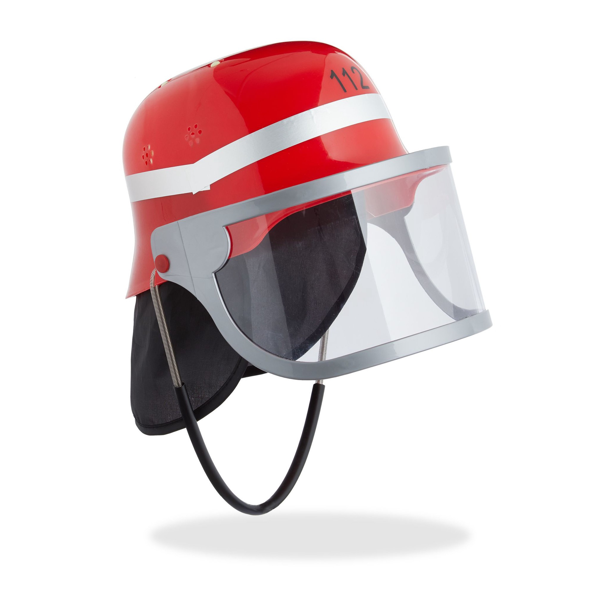 Casco rosso da pompiere per bambini