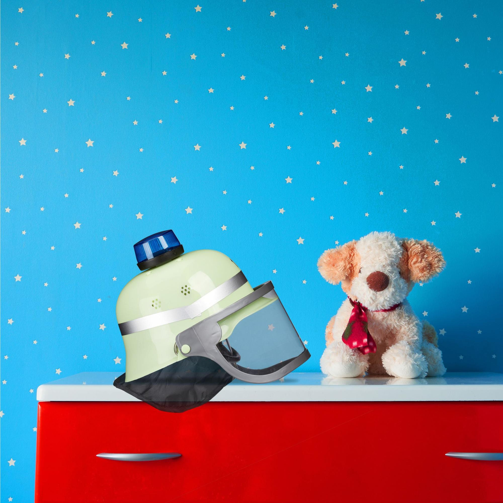 Casco da pompiere per bambini con luce blu