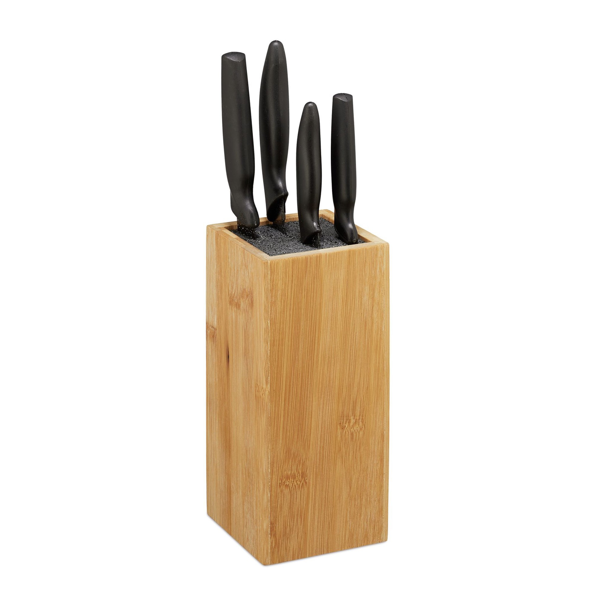 Bloco de facas de bambu