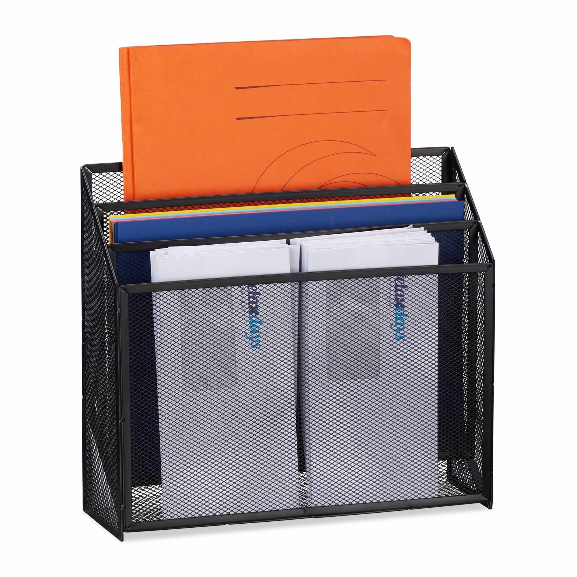 Porta-documentos com 3 prateleiras