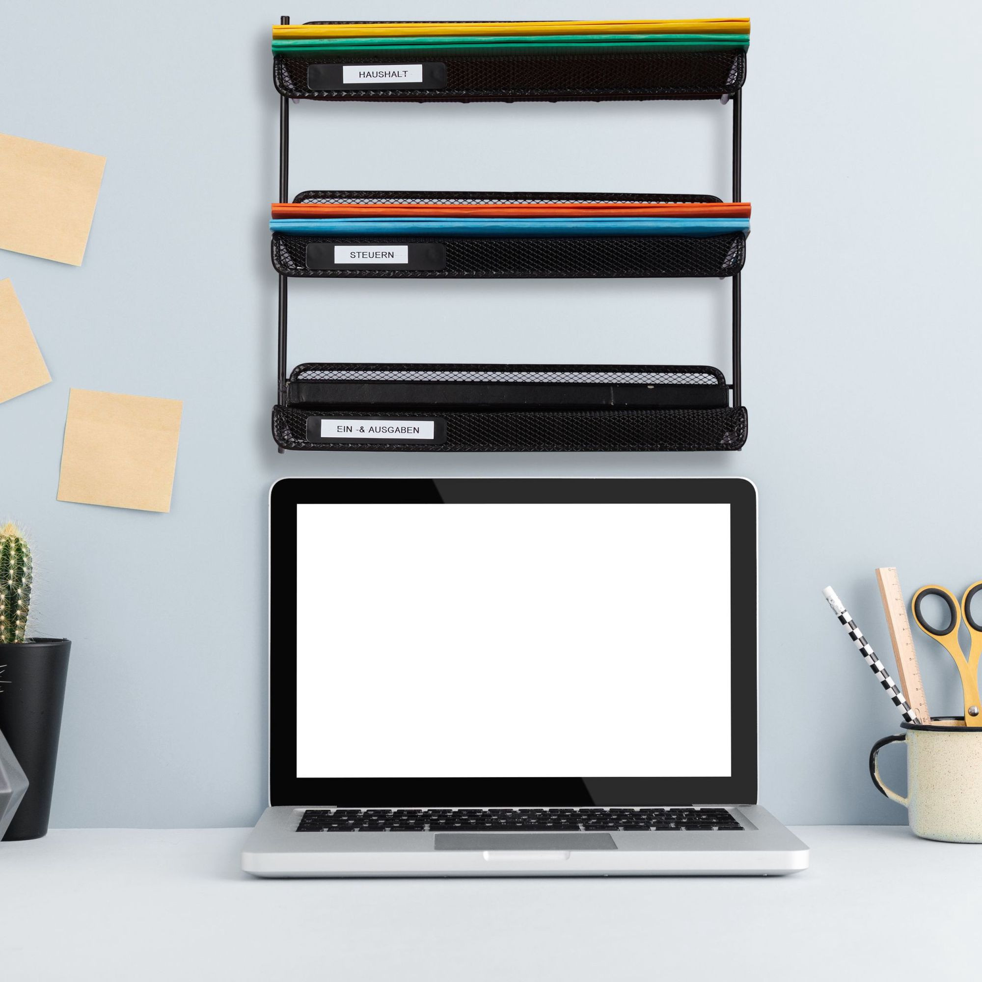 Armazenamento de documentos com 3 compartimentos