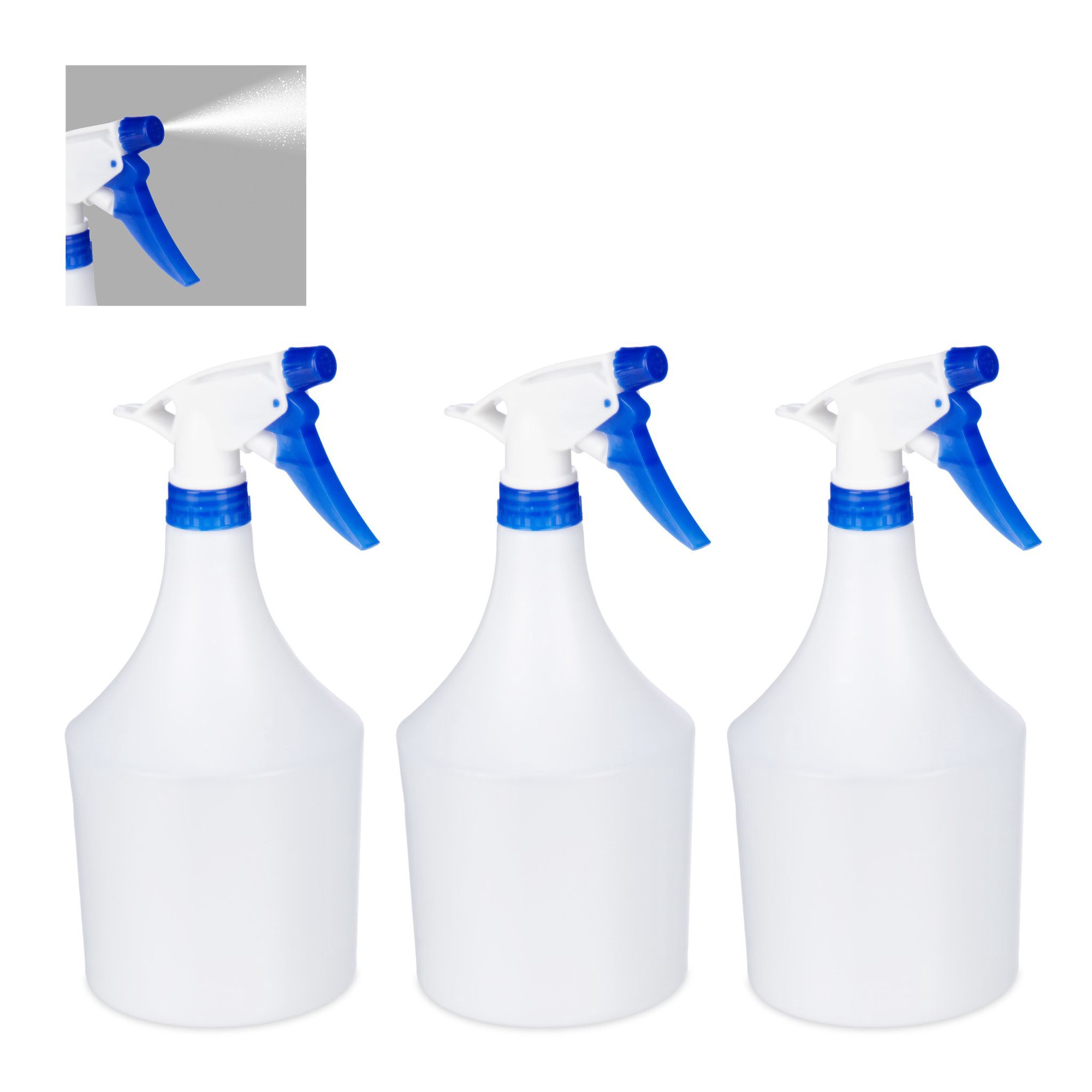3 pezzi di flaconi spray