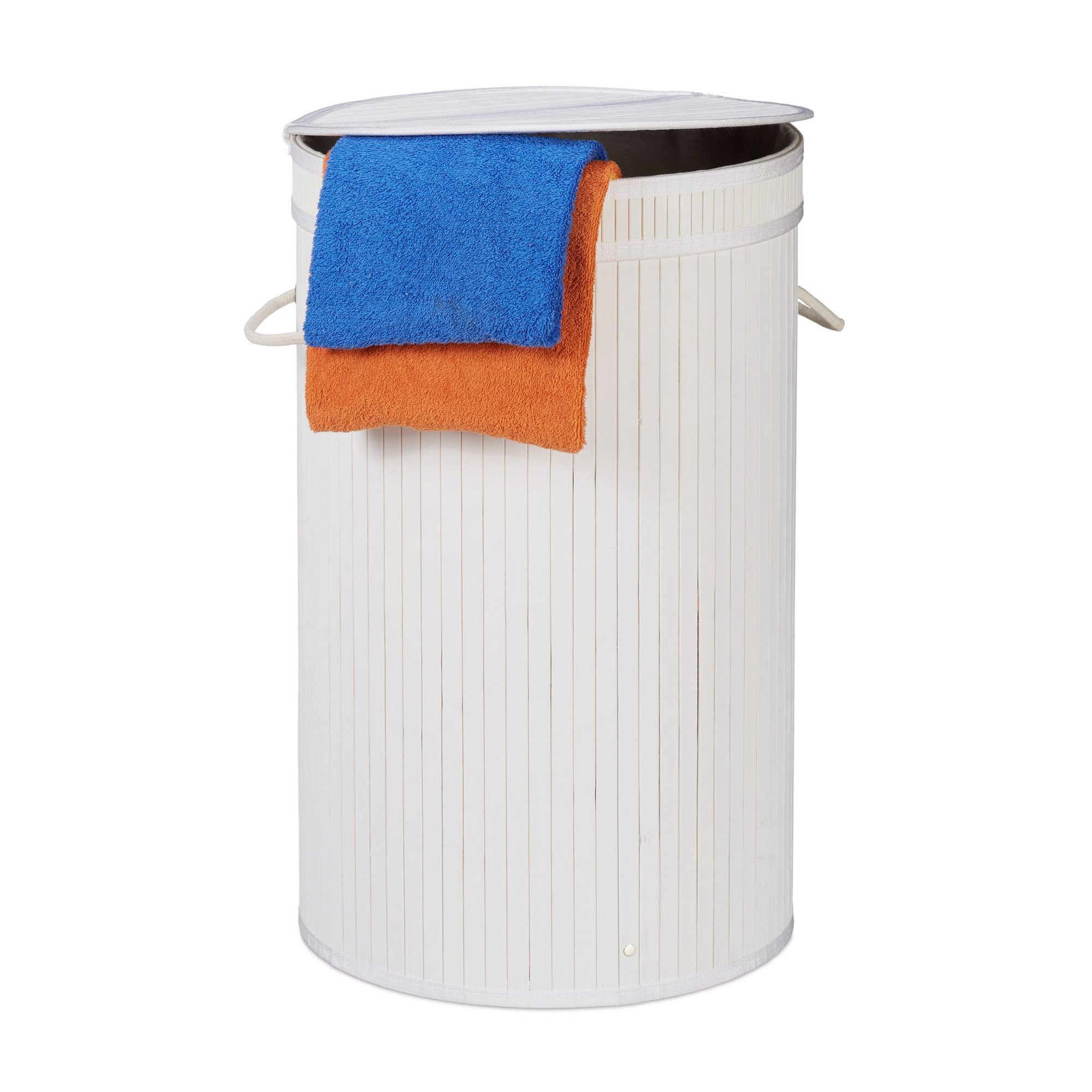 Bamboe wasmand met deksel