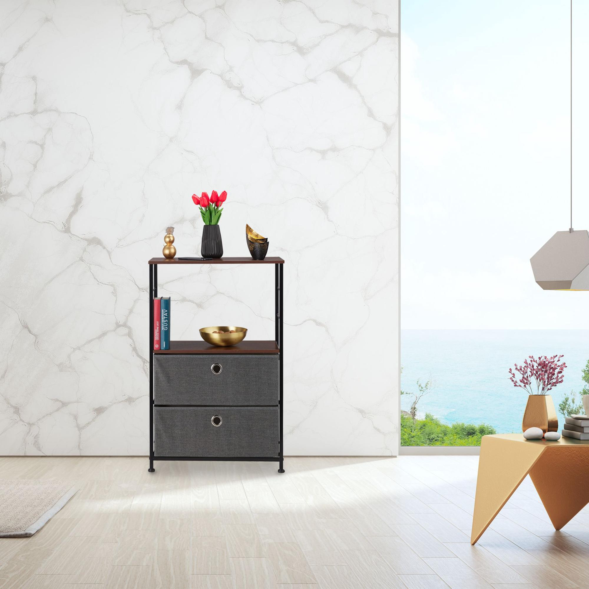 Commode avec 2 paniers pliables