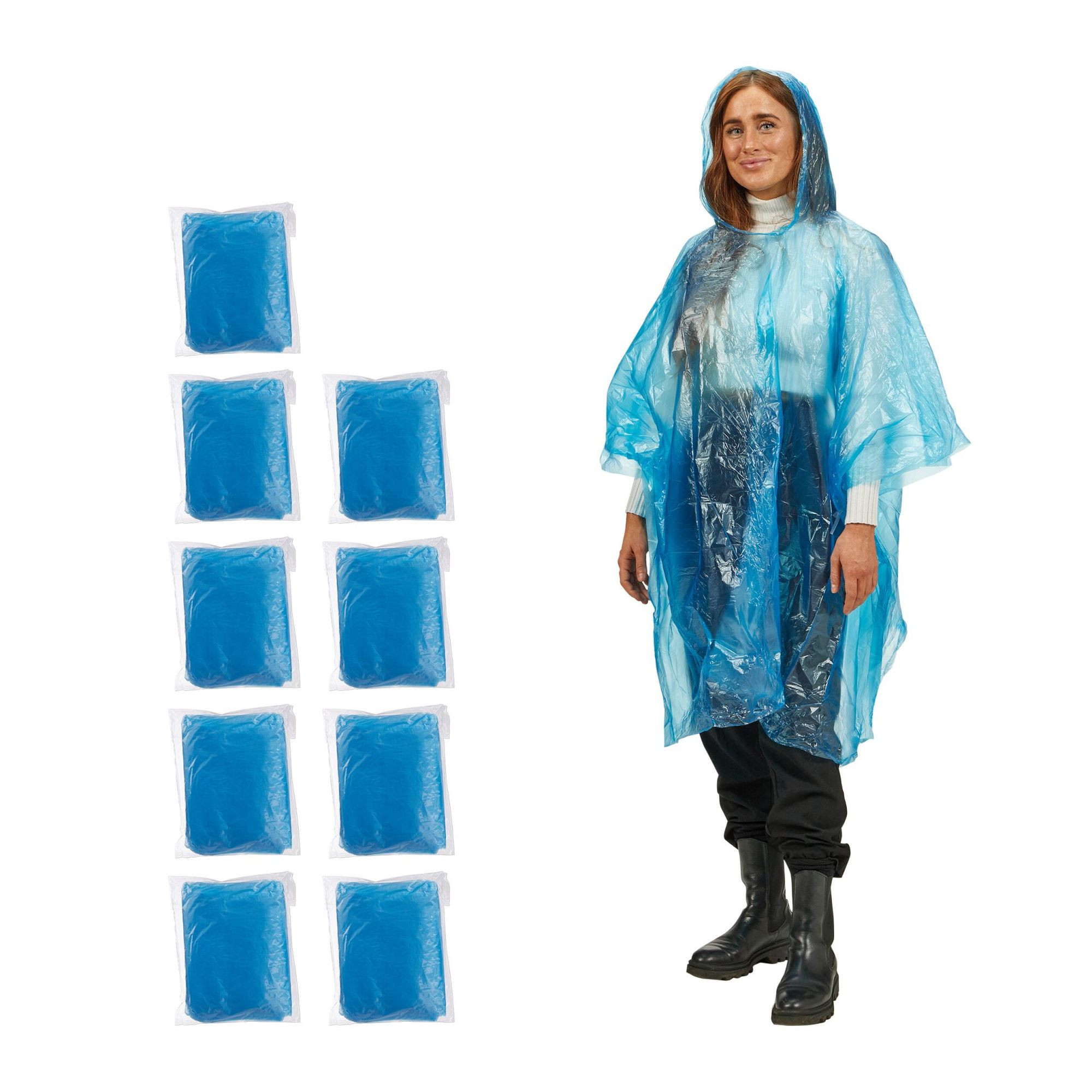 Wegwerpponcho set van 10