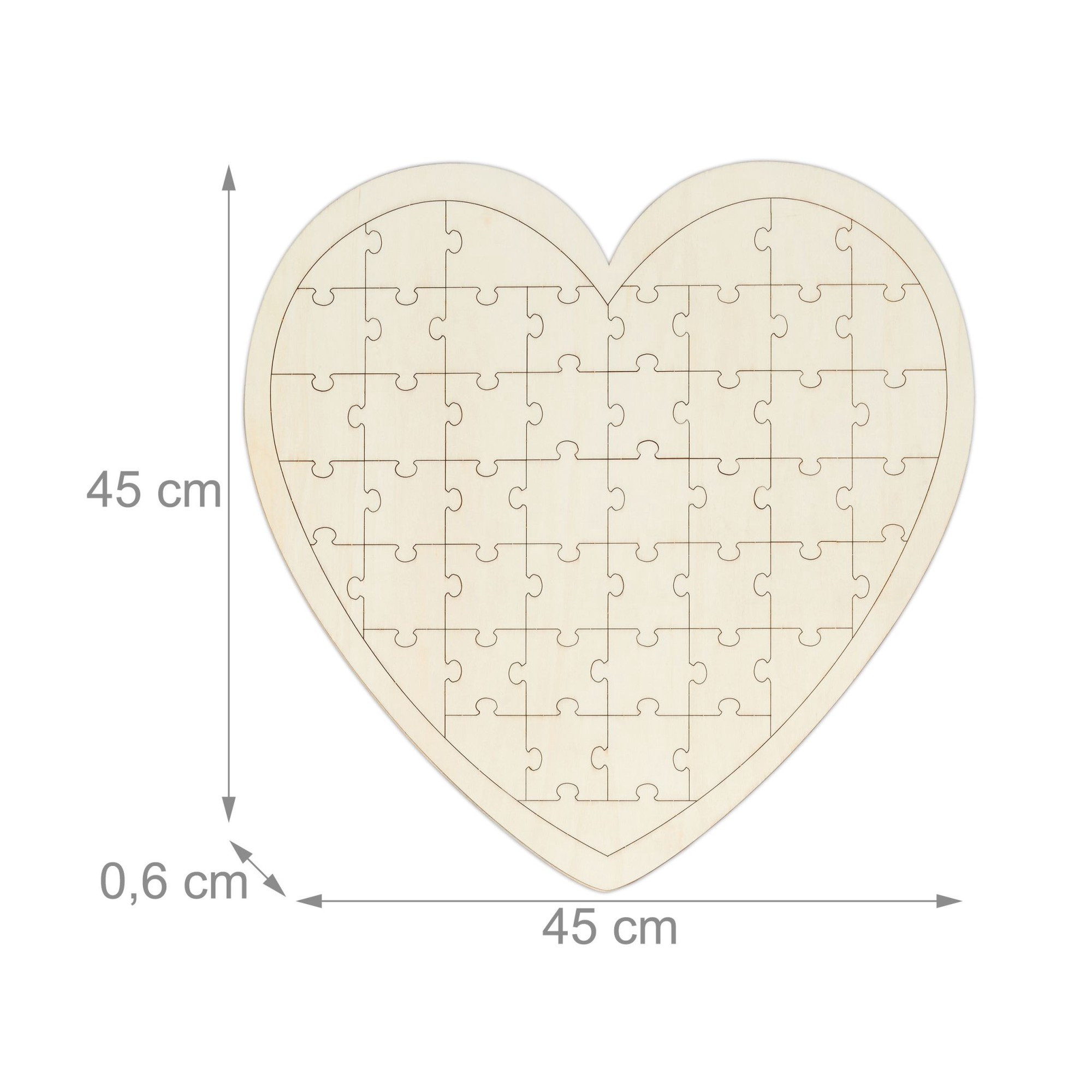 Libro de invitados de boda de madera con rompecabezas
