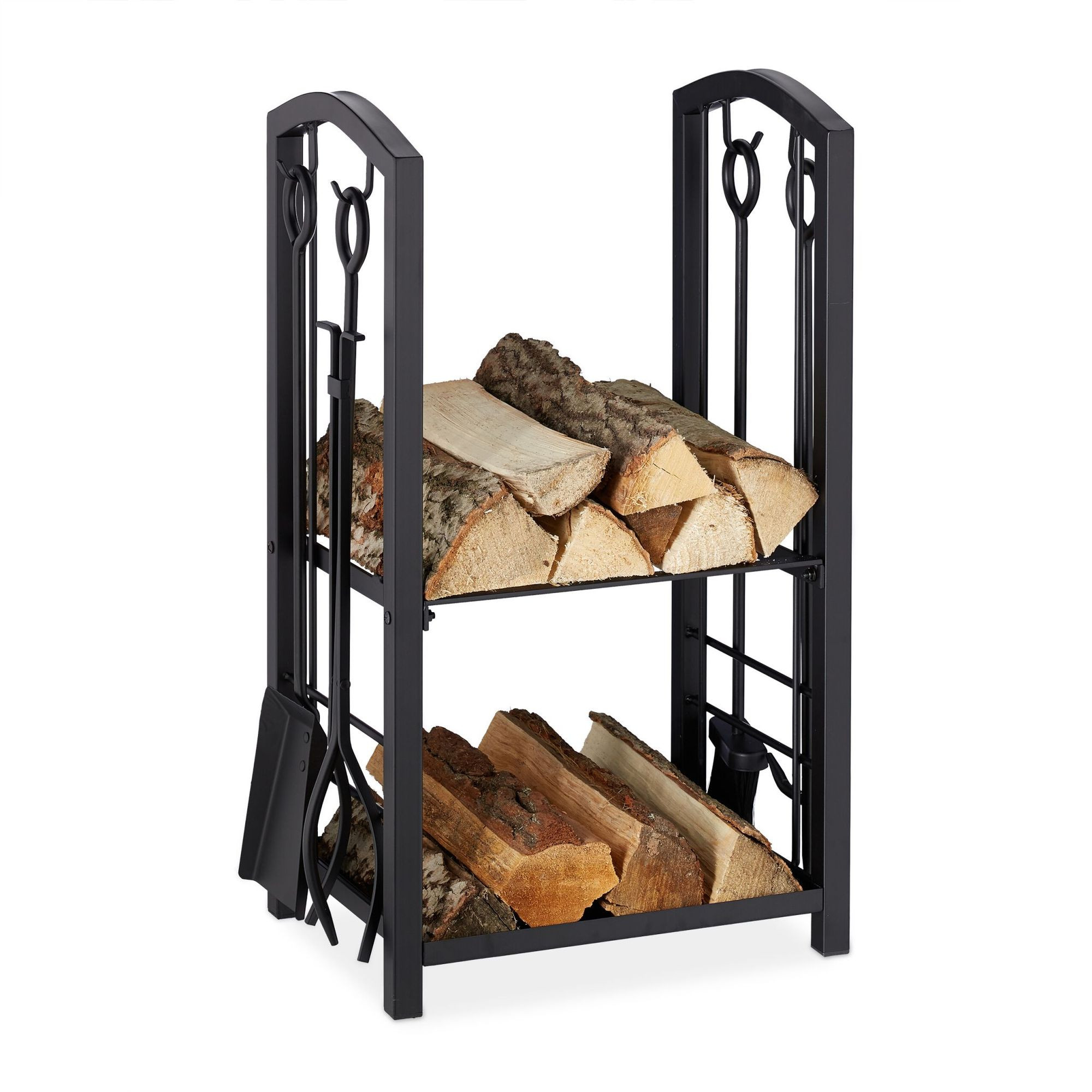 Support en bois avec accessoires