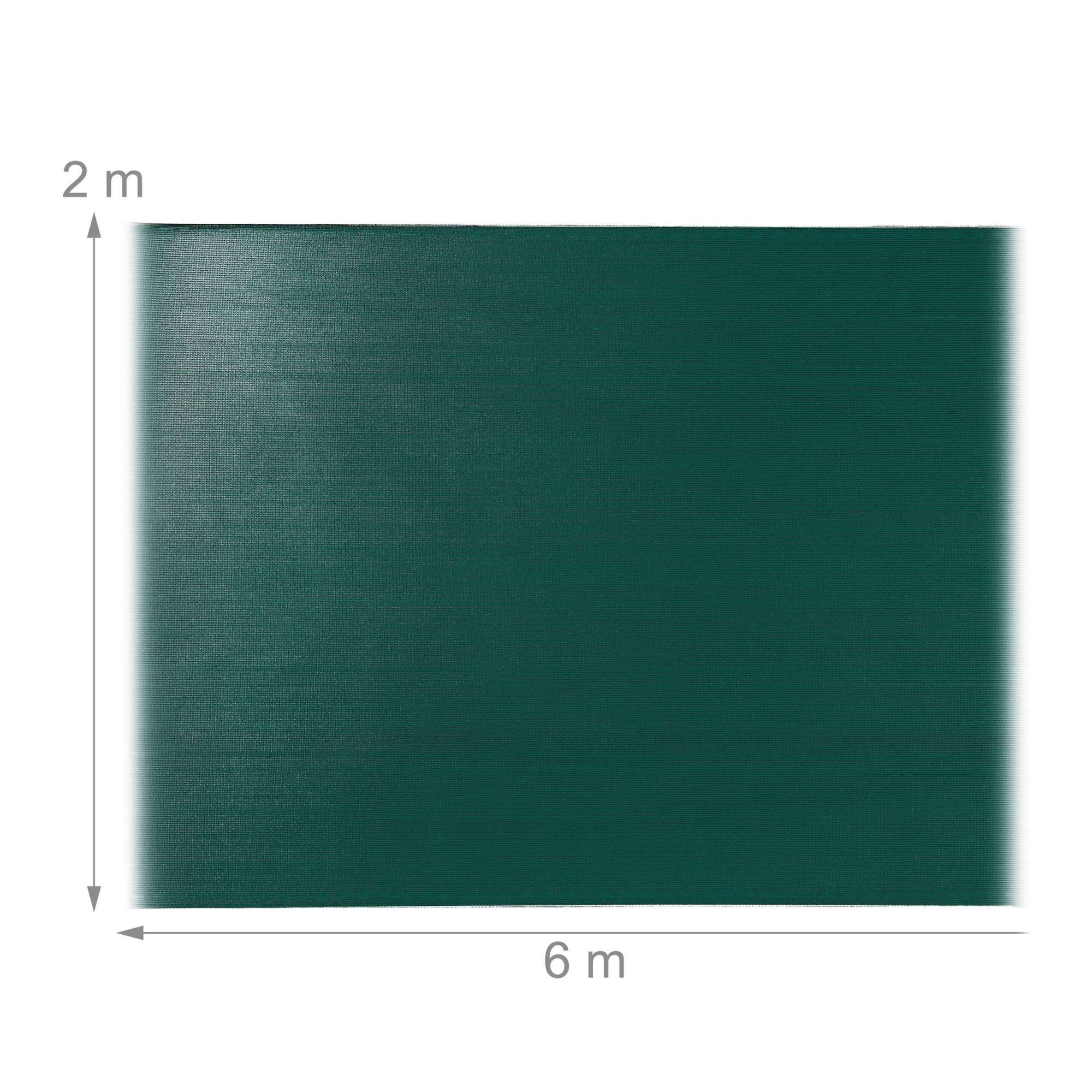 Clôture d'intimité verte 2 m