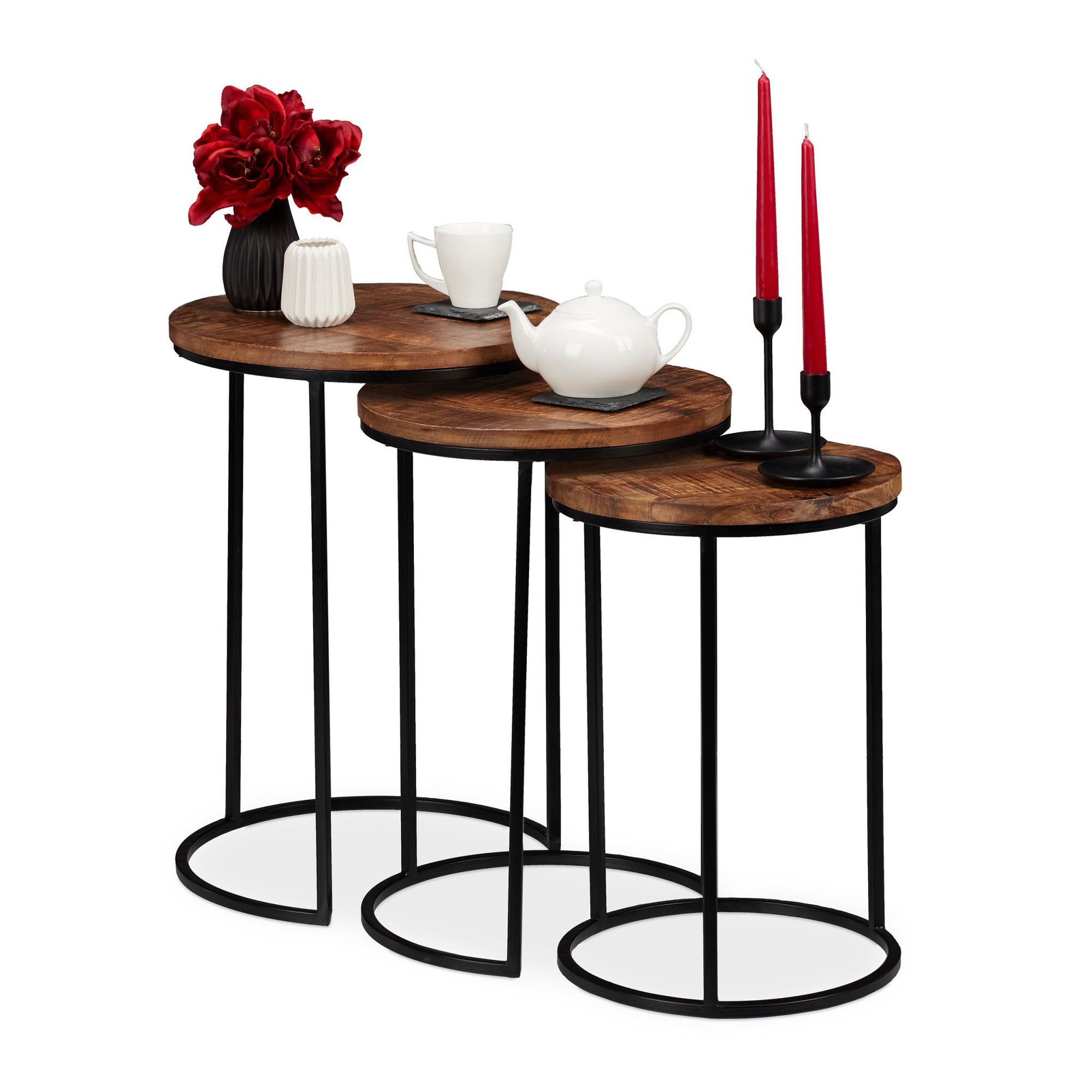 Table d'appoint lot de 3
