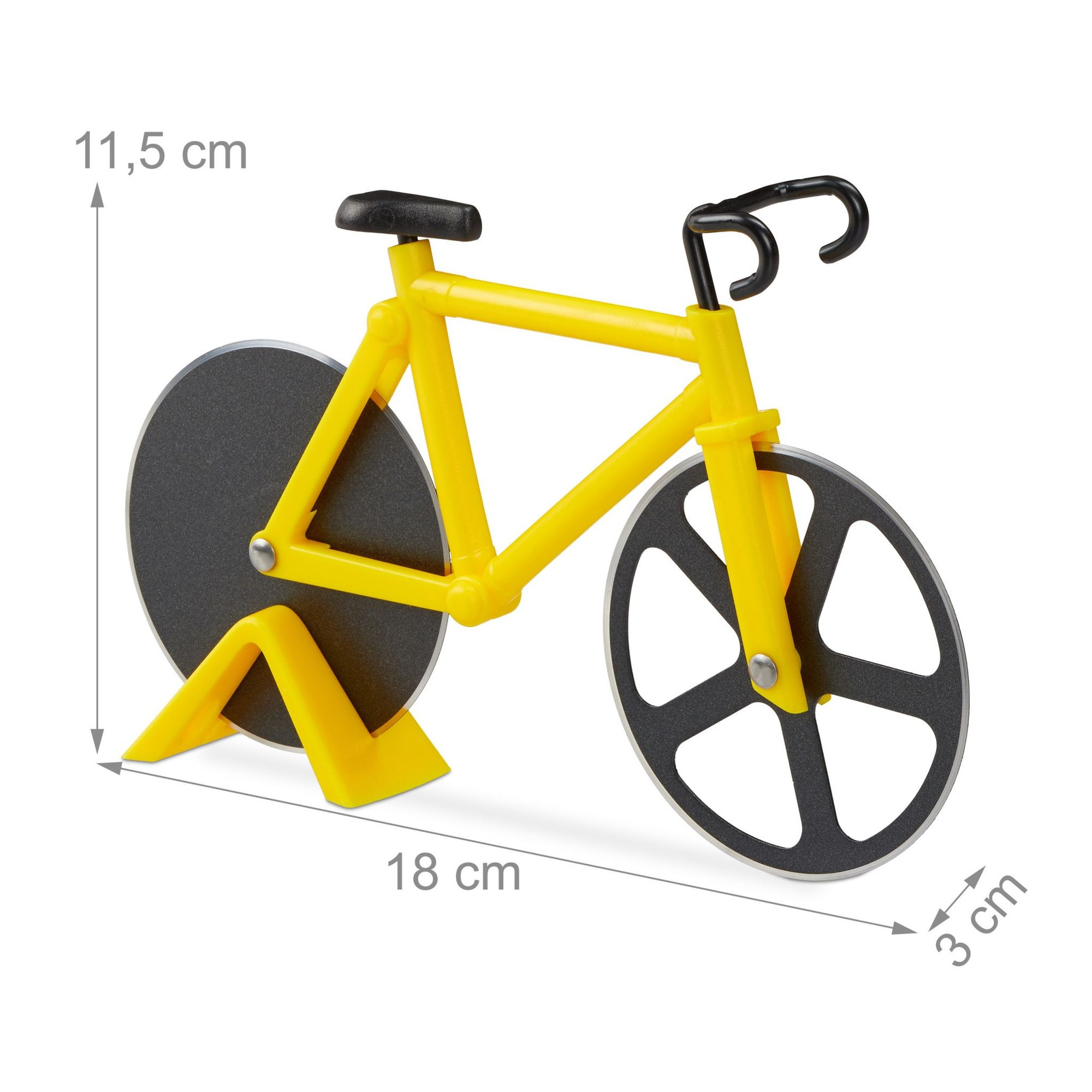 Bicicleta cortadora de pizza