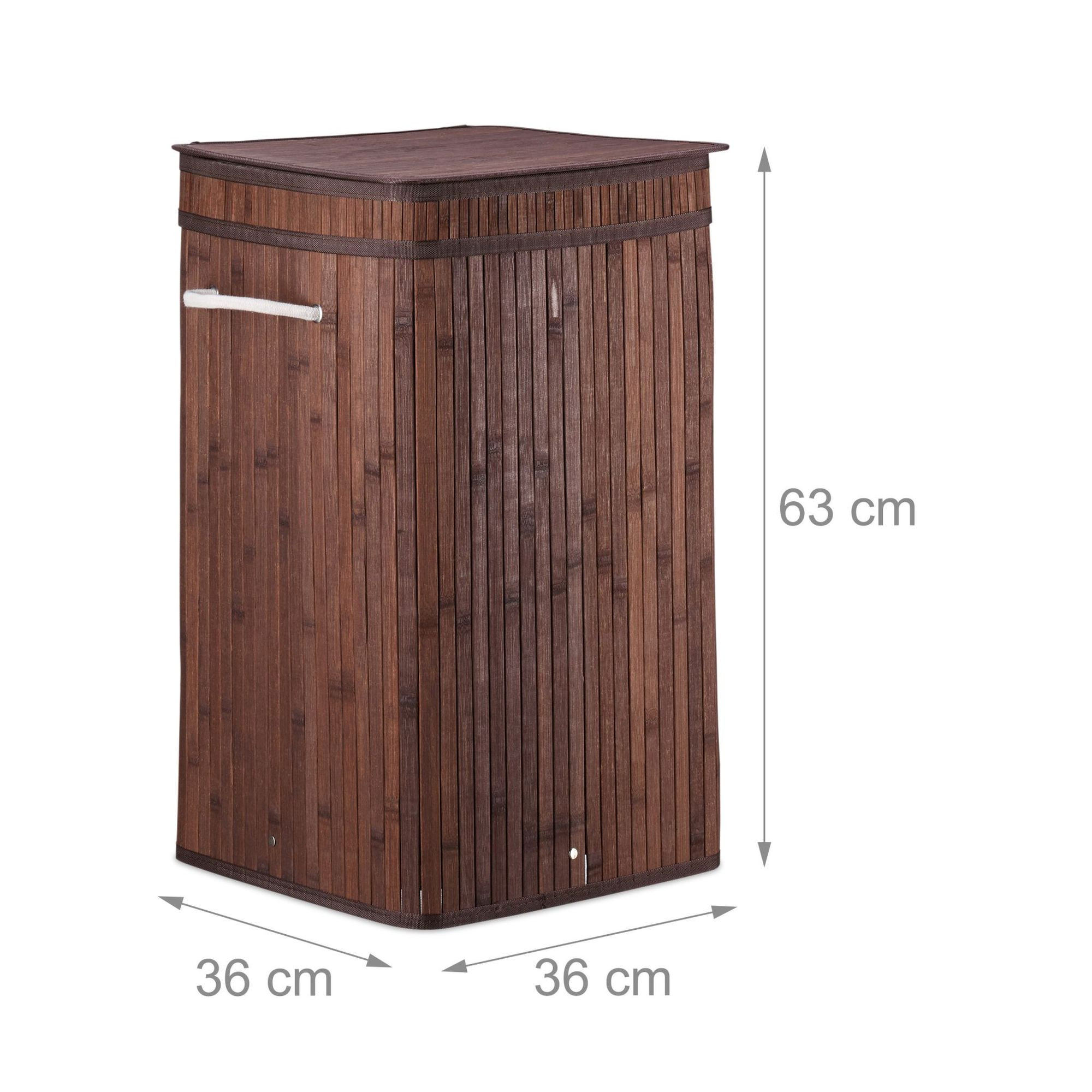 Panier à linge pliable en bambou