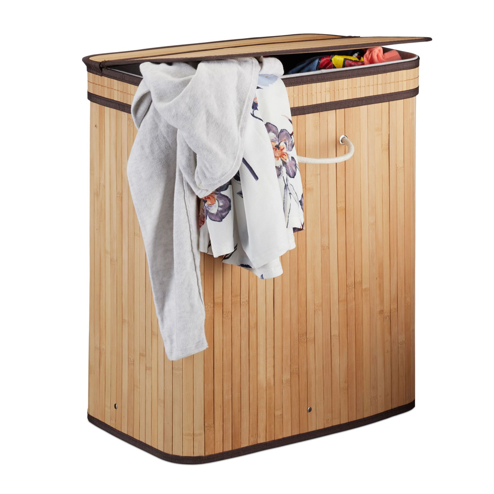 Vierkante wasmand