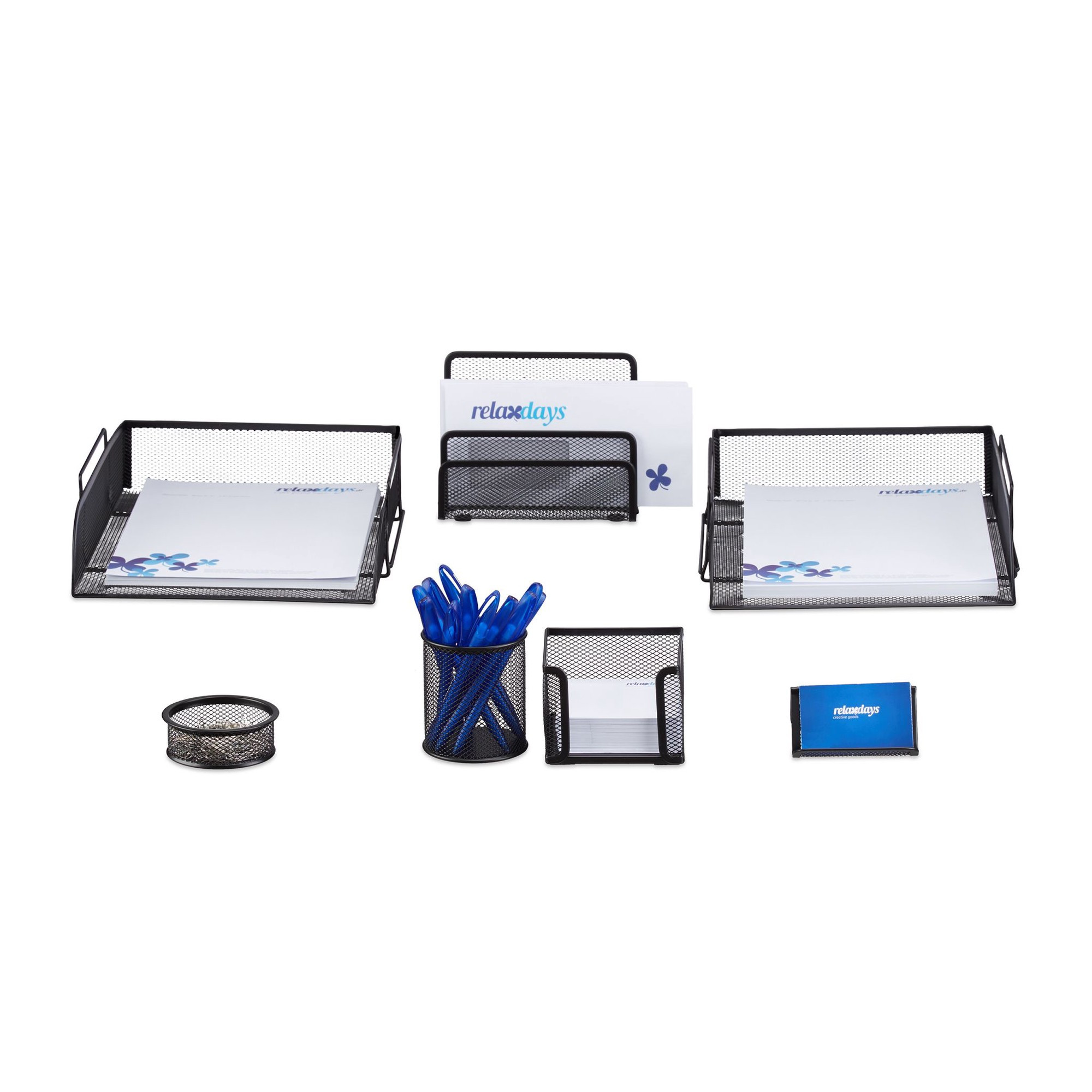 Set organizer da scrivania, 7 pezzi