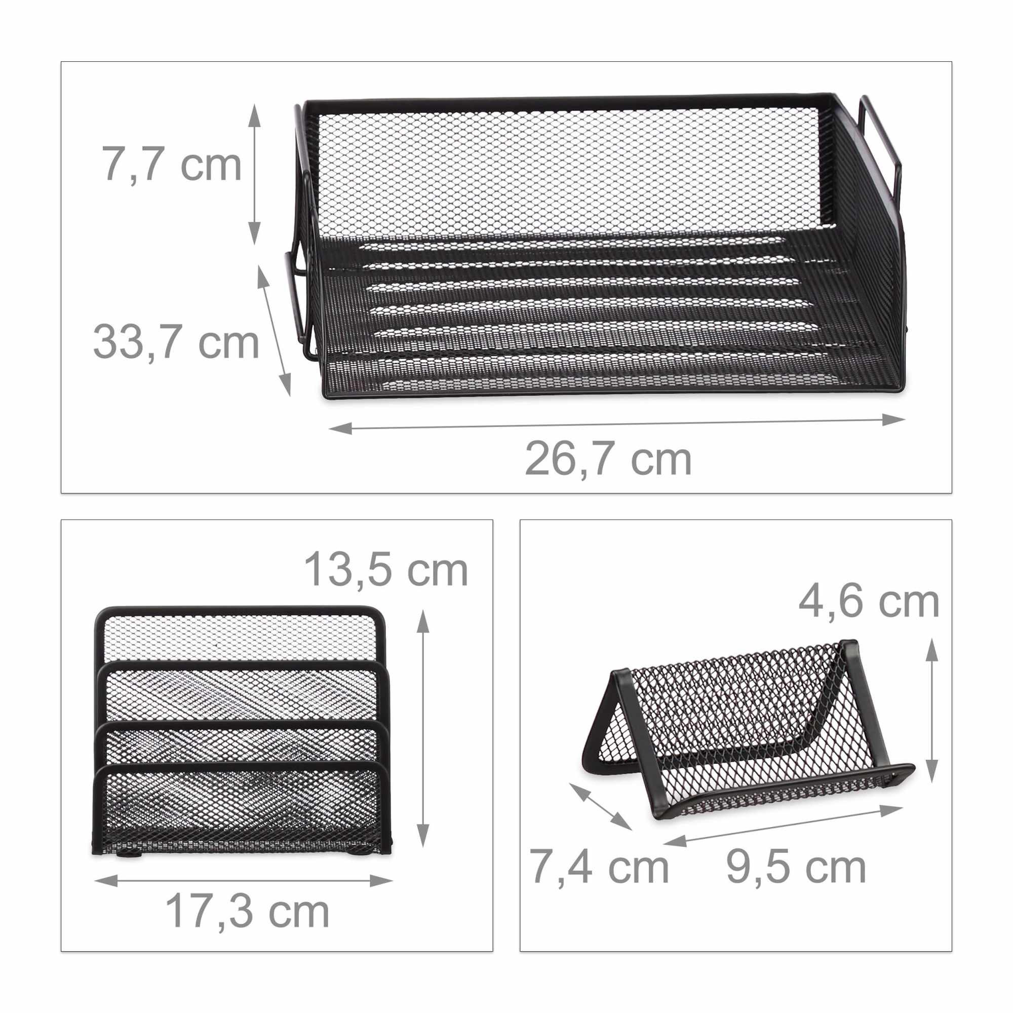 Bureau organizer set, 7 stuks