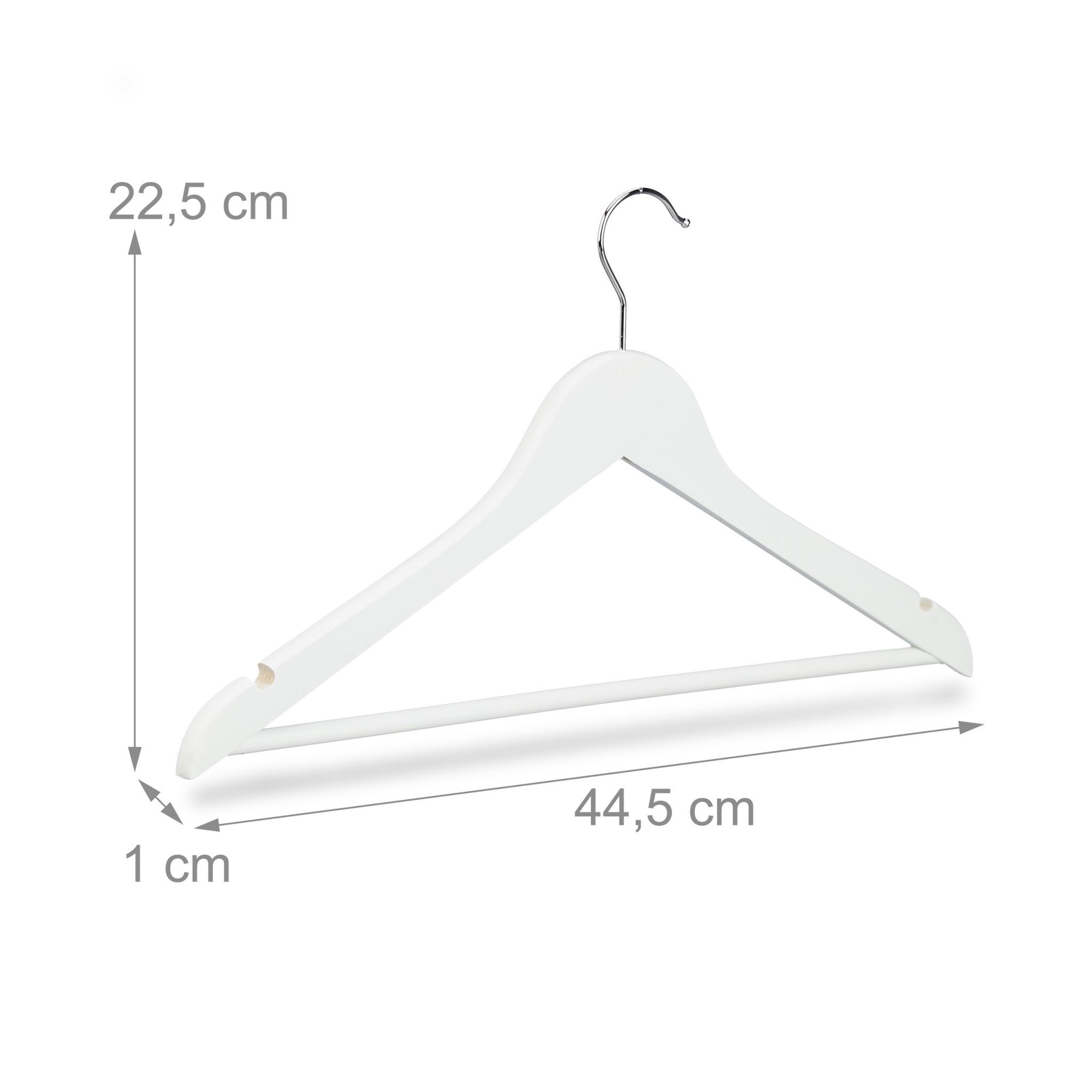 Cabides de madeira Conjunto de 30