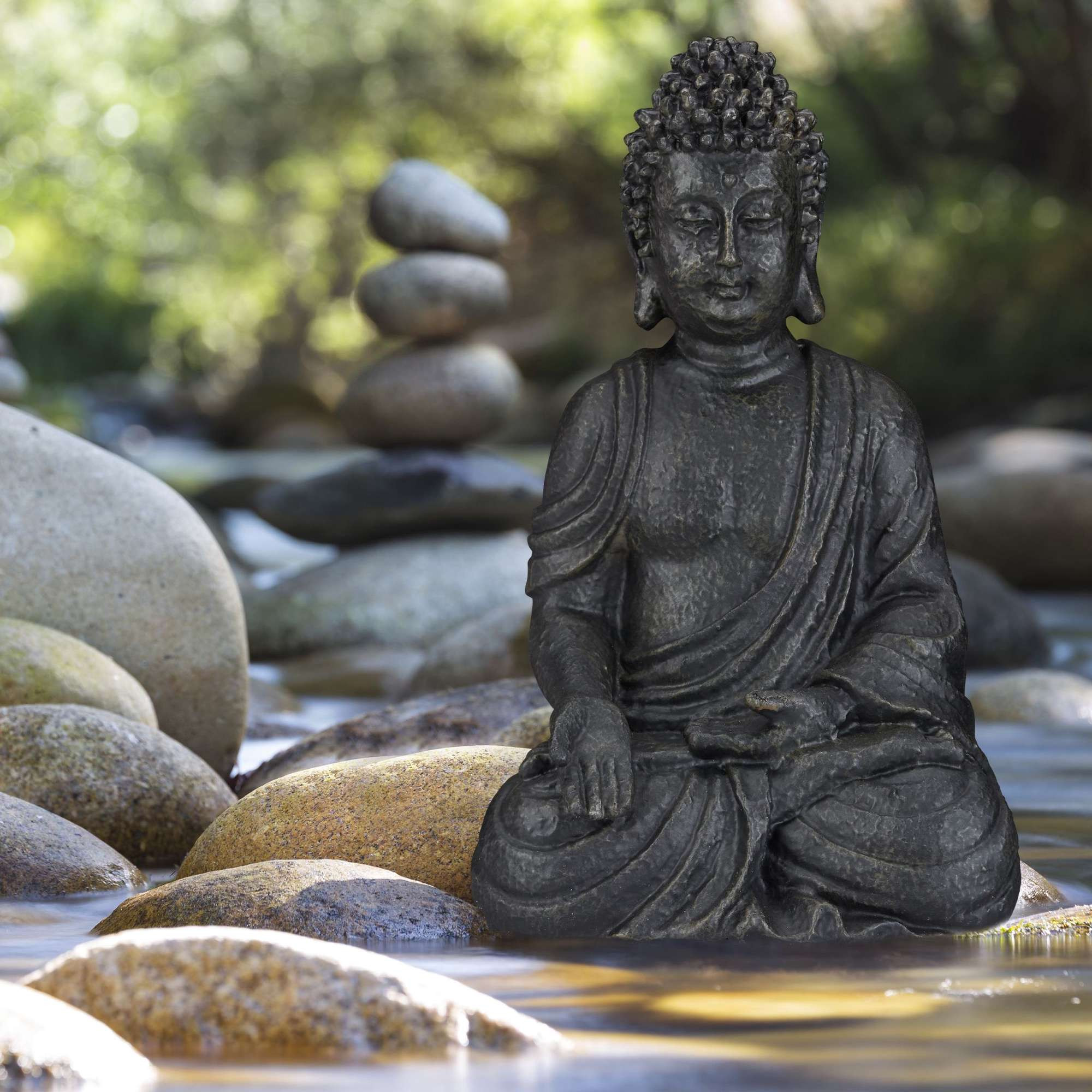 Sitzende Buddha Figur 40 cm