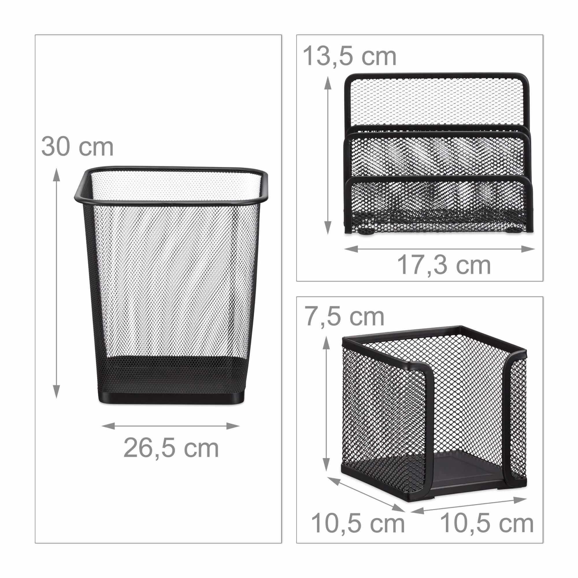 Set organizer da scrivania, 6 pezzi