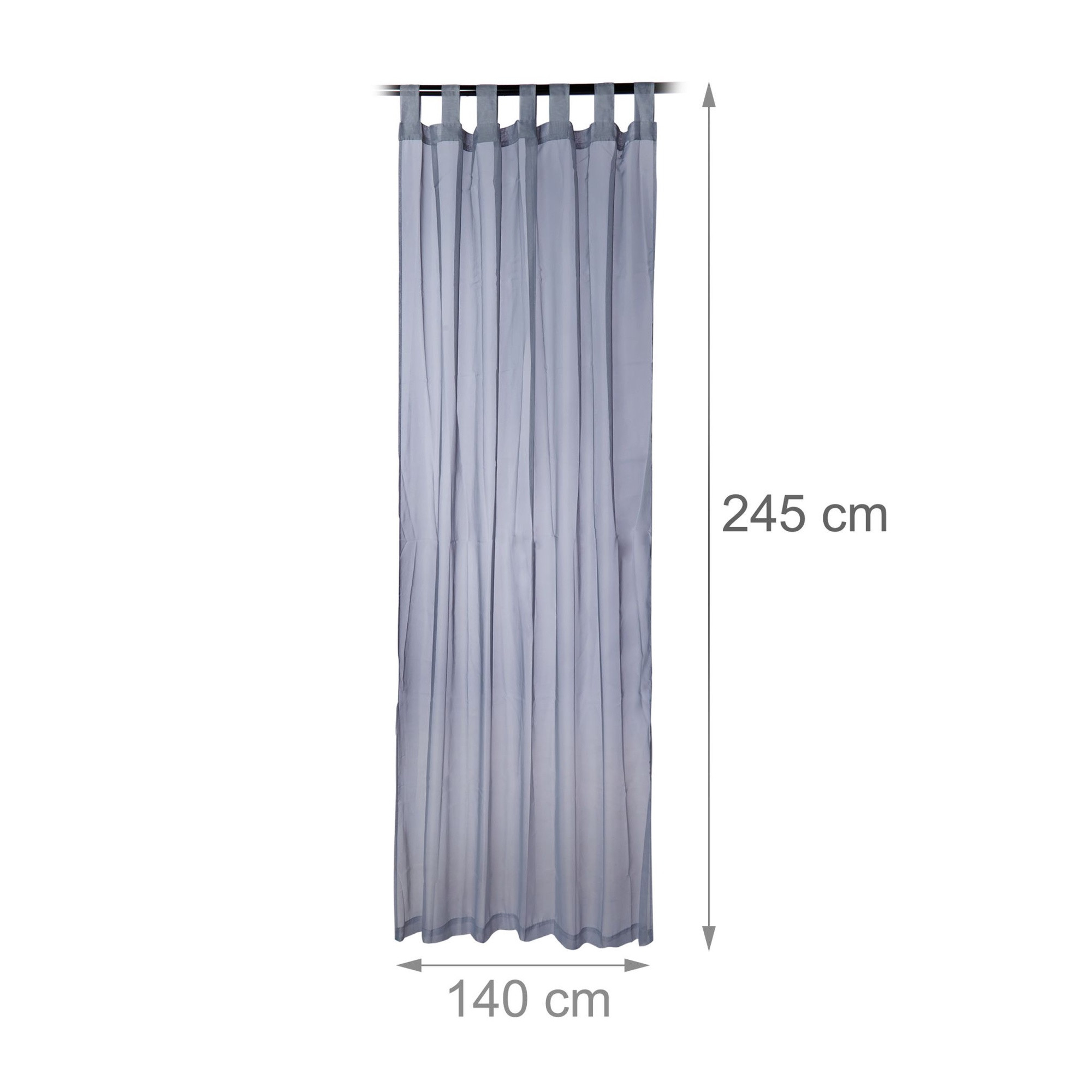 Cortinas com sanefas conjunto de 2