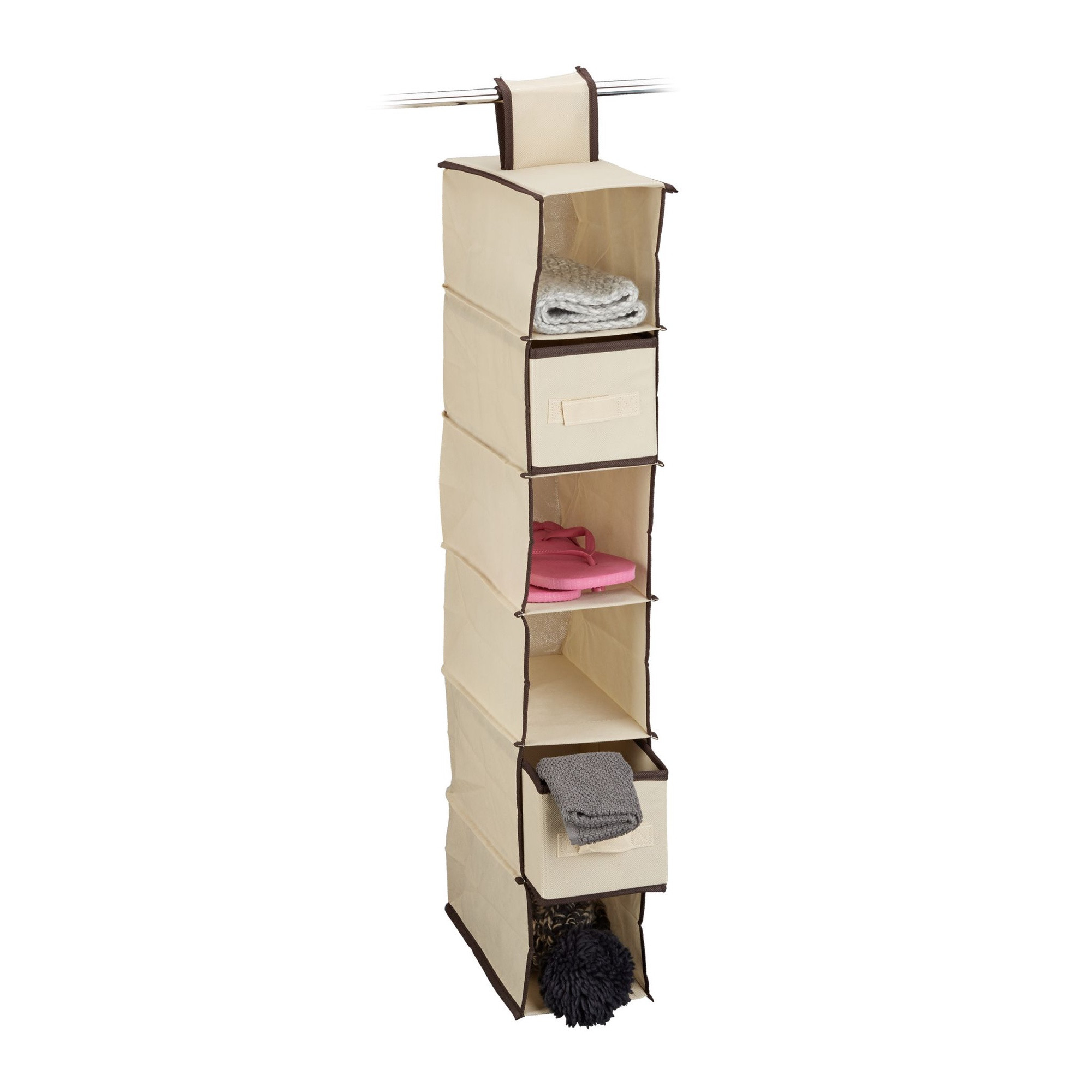 Hanging shelf for wardrobe