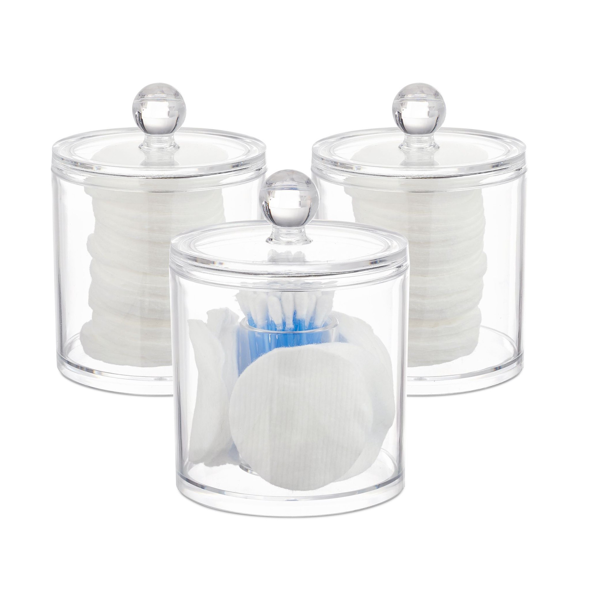 Storage set with 3 cotton swabs