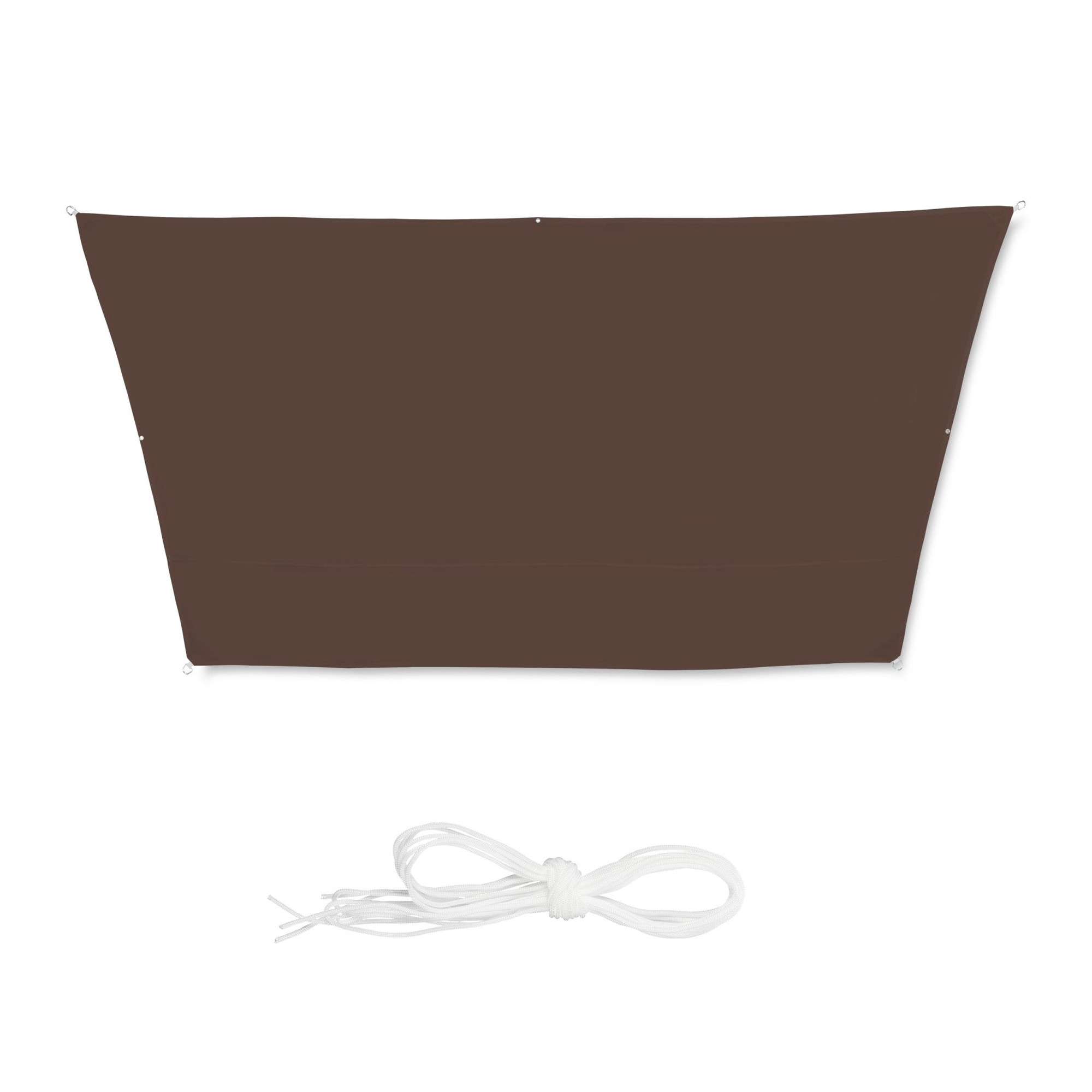 Vela solar trapezoidal marrón
