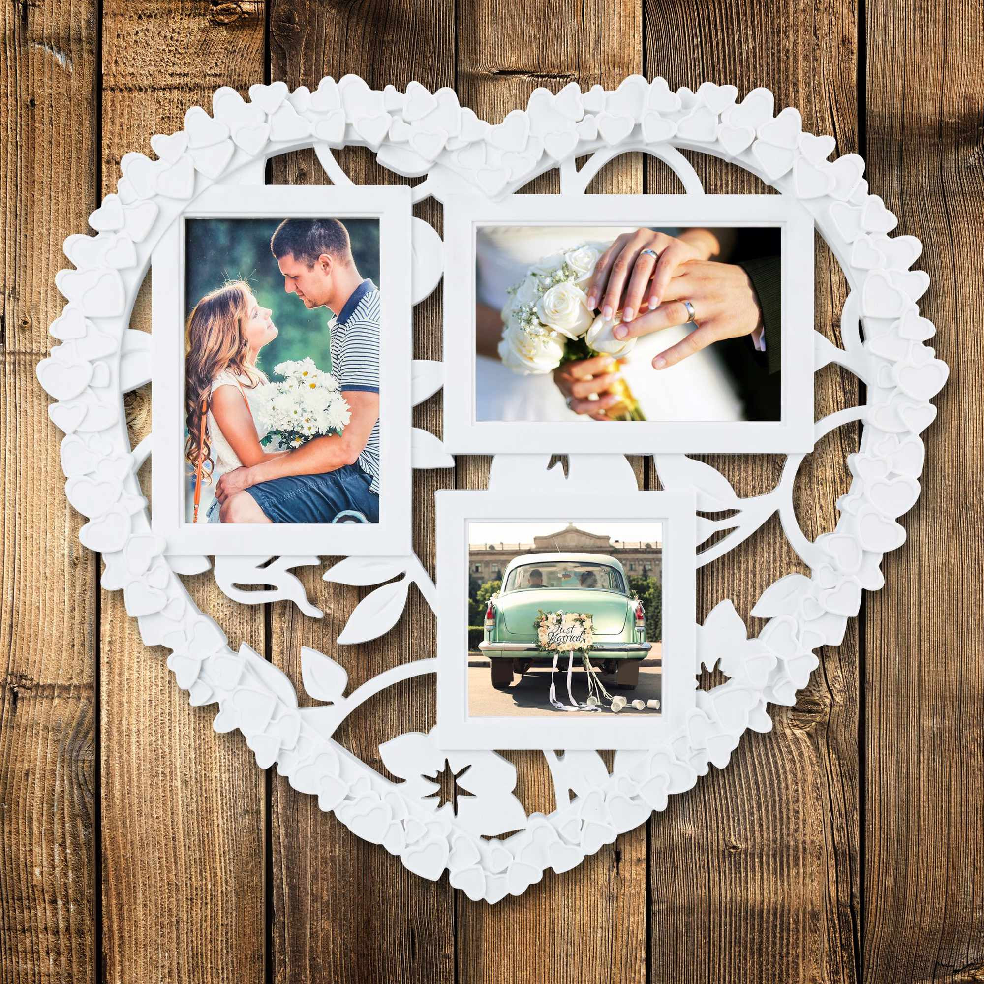 Hartvormig collageframe