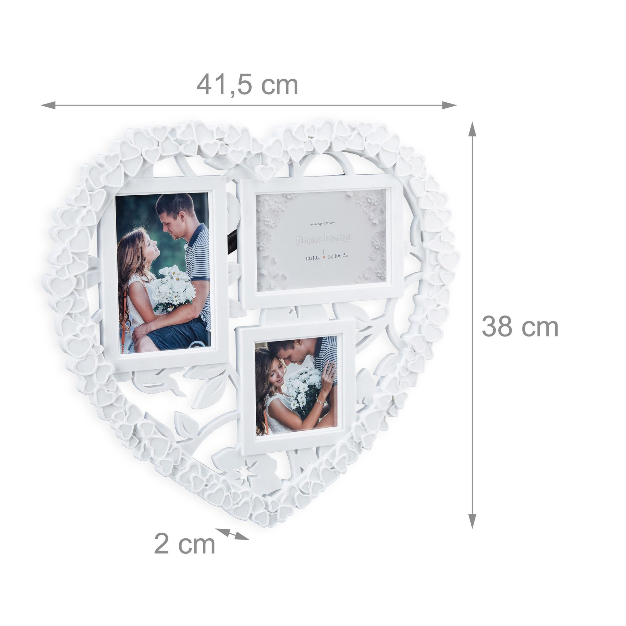 Hartvormig collageframe