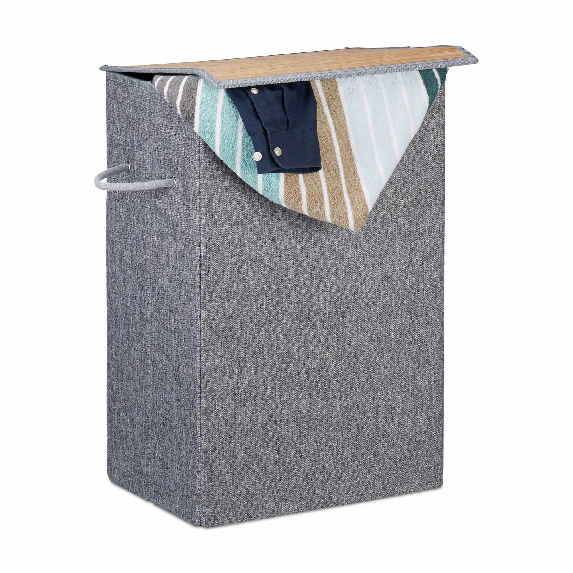 Panier à linge avec couvercle